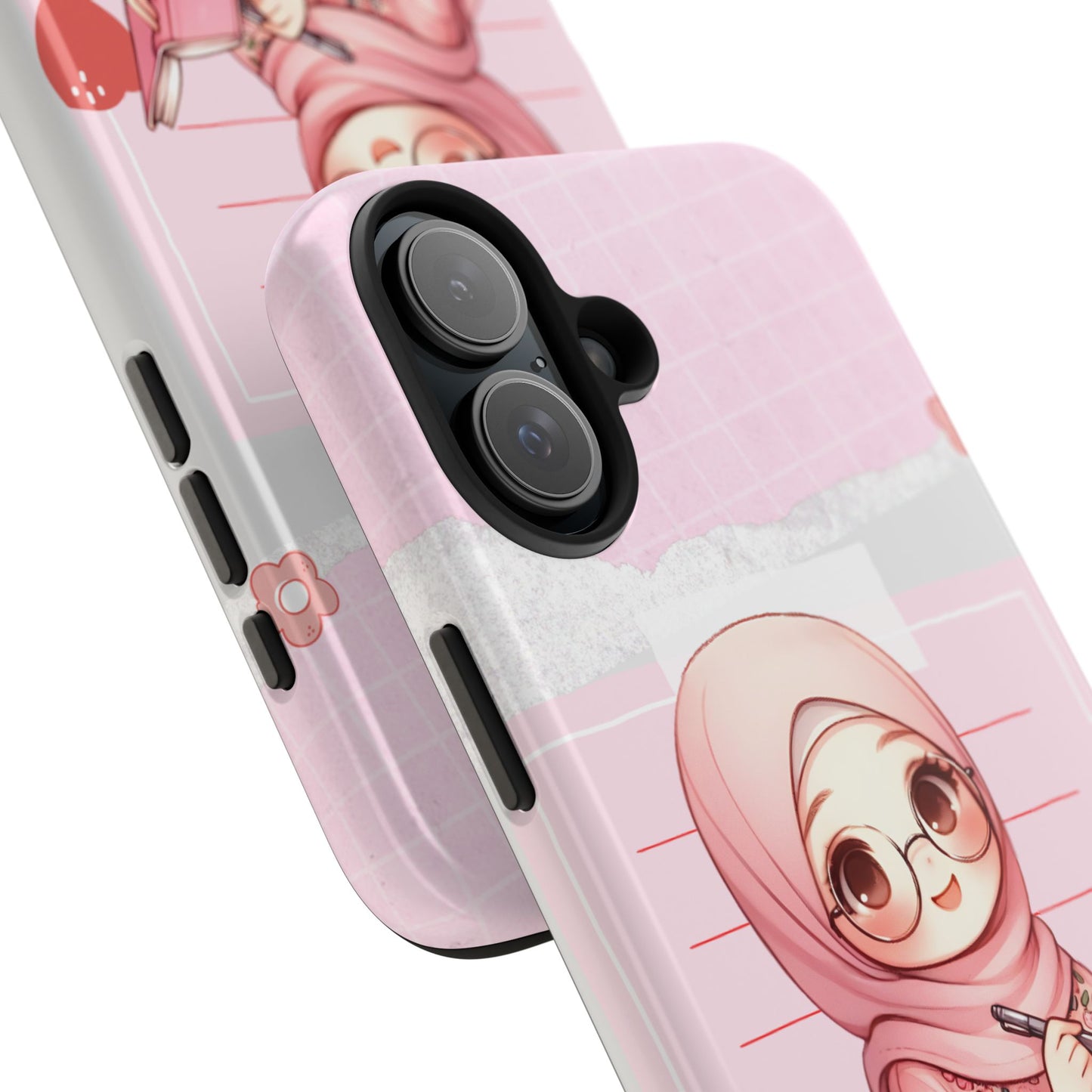 Cute Illustrated Phone Case for Girls - Stylish Tough Phone Cases with Floral Design