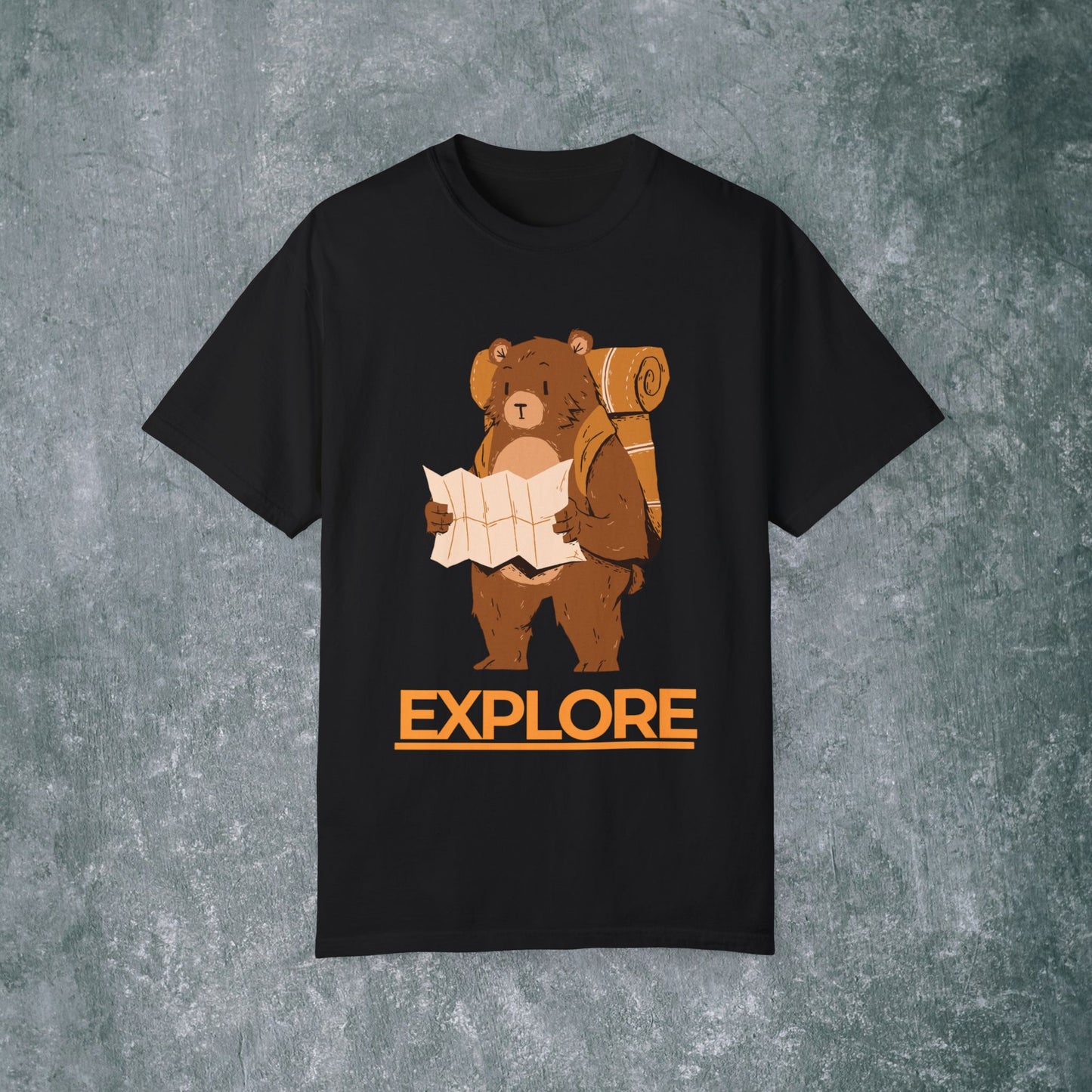 Explore Bear Unisex Garment-Dyed T-Shirt