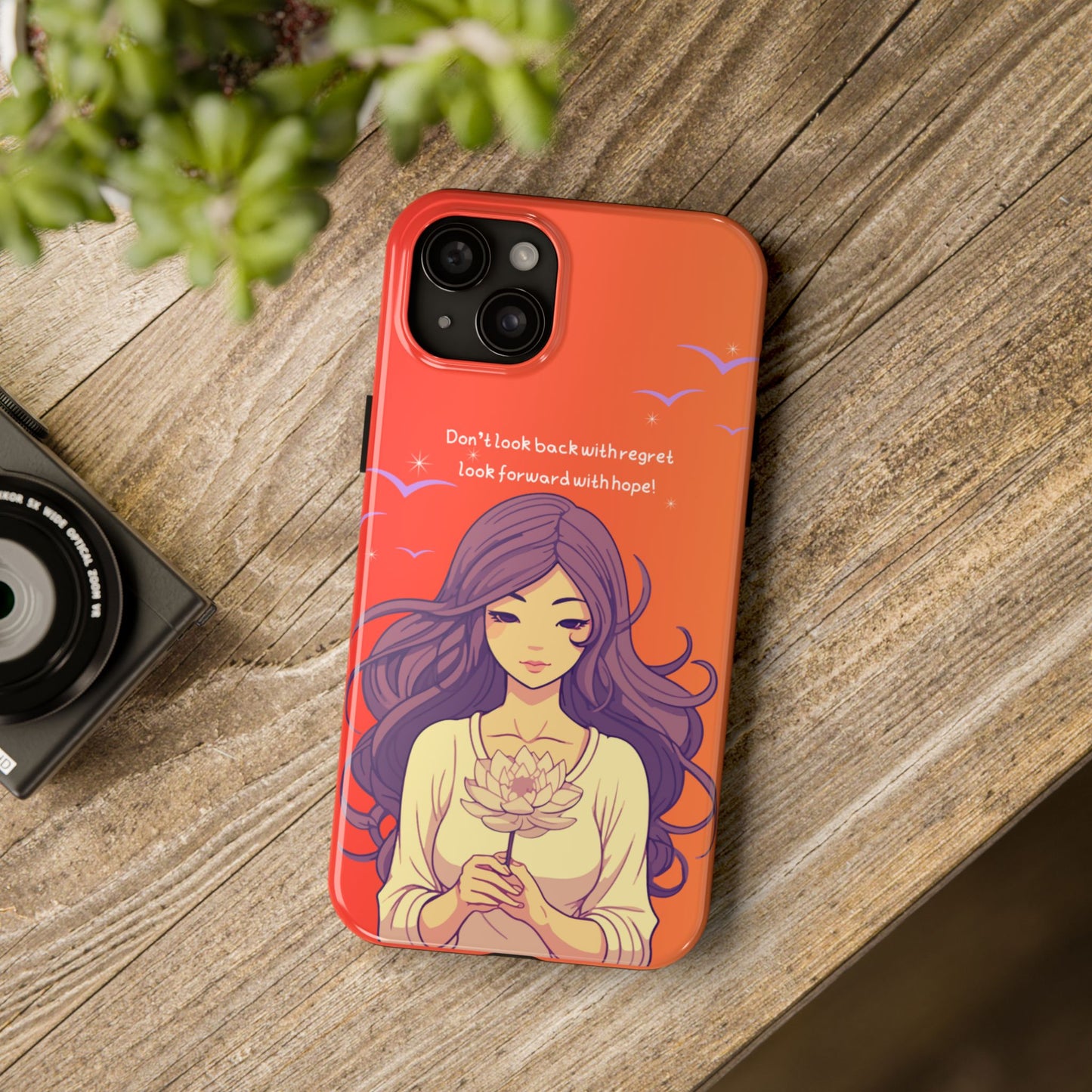 Inspirational Tough Phone Case - 'Look Forward with Hope' Design