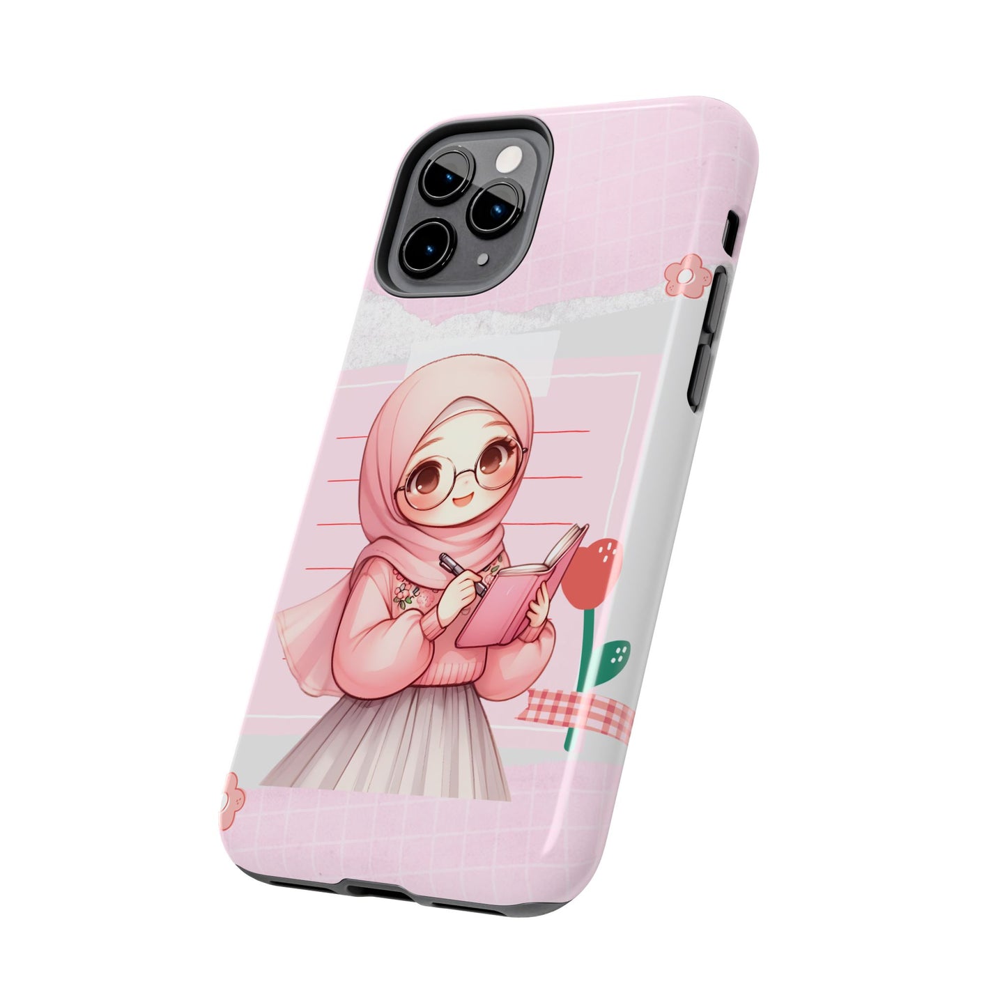 Cute Illustrated Phone Case for Girls - Stylish Tough Phone Cases with Floral Design