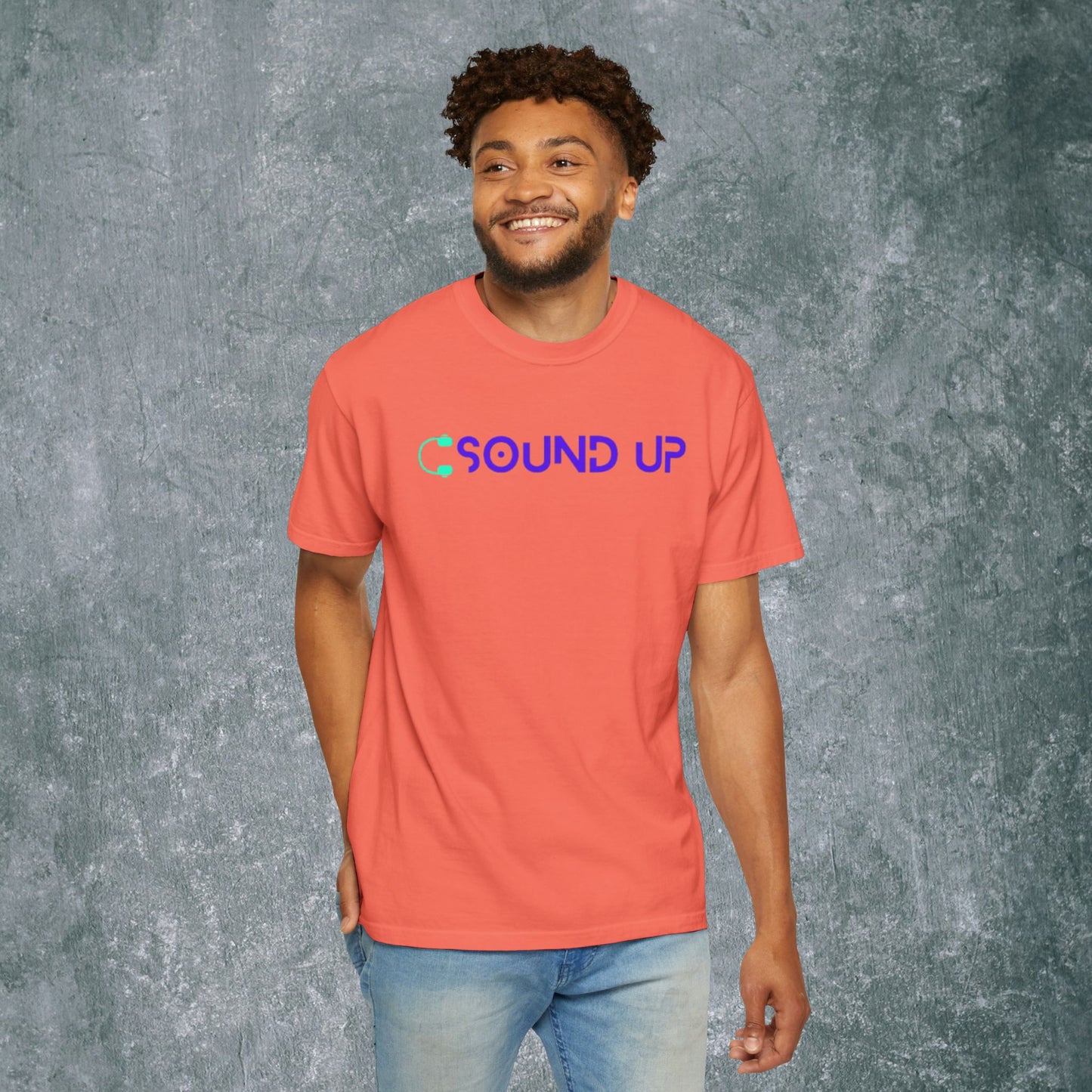 Sound Up T-Shirt for Music Lovers - With Back Print