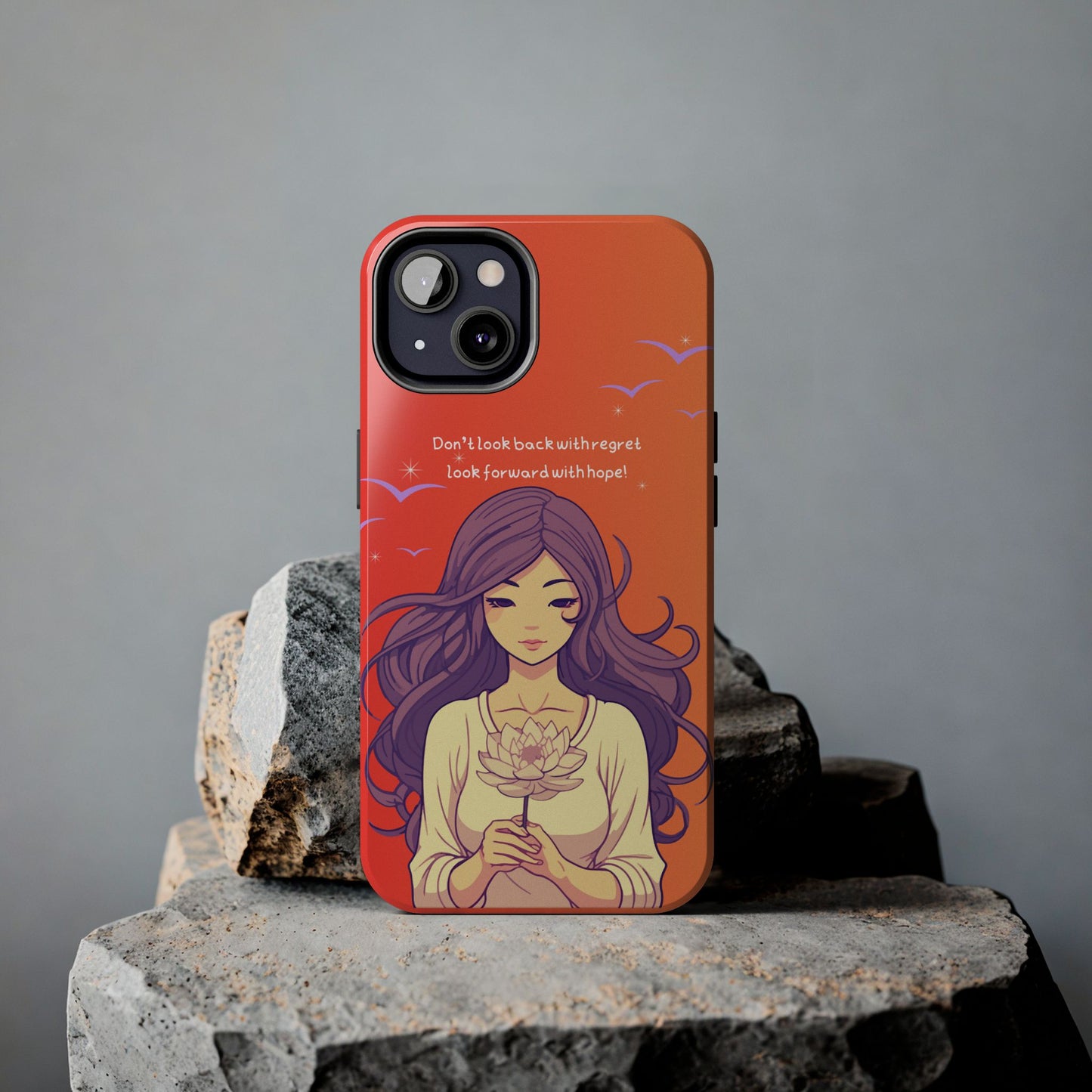 Inspirational Tough Phone Case - 'Look Forward with Hope' Design