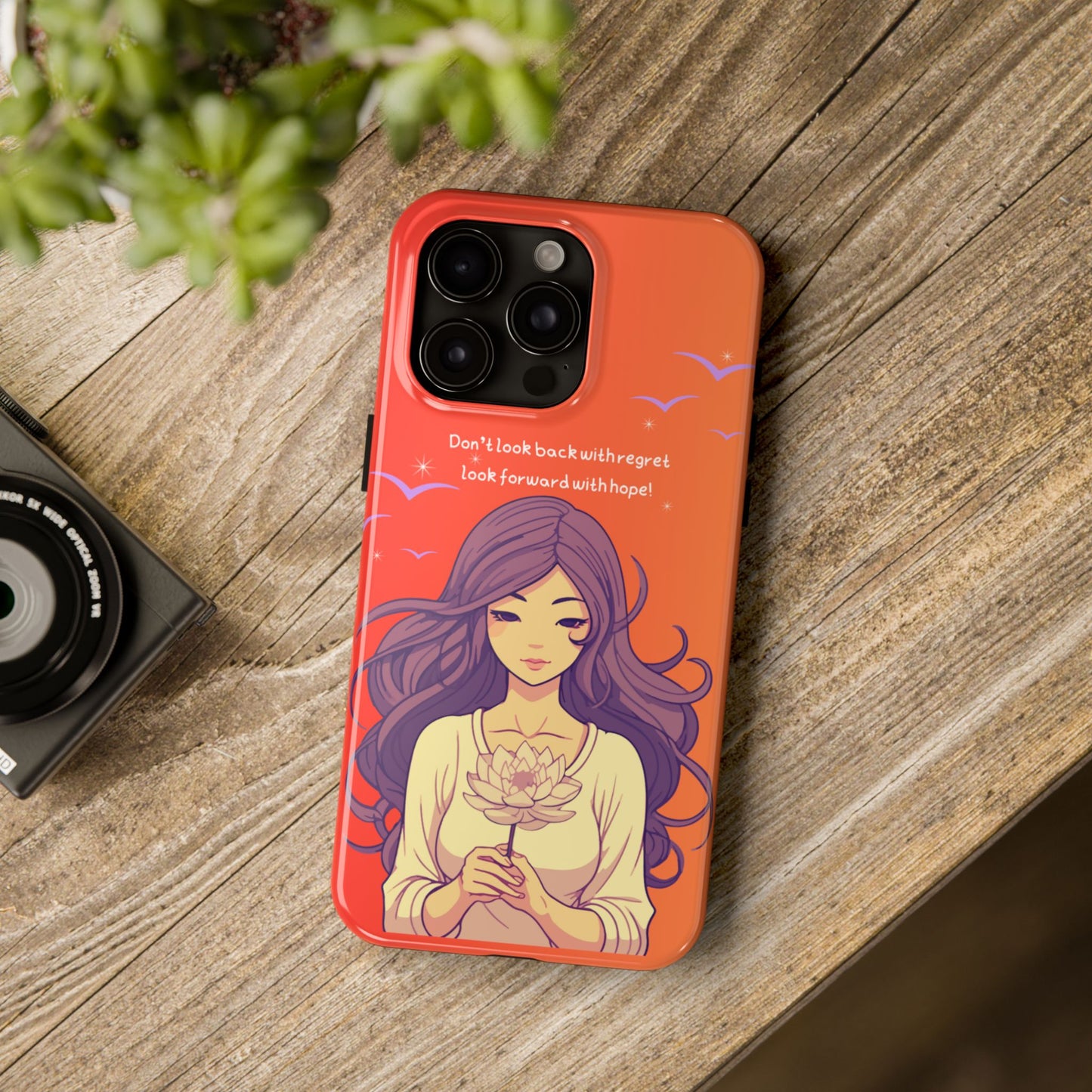 Inspirational Tough Phone Case - 'Look Forward with Hope' Design