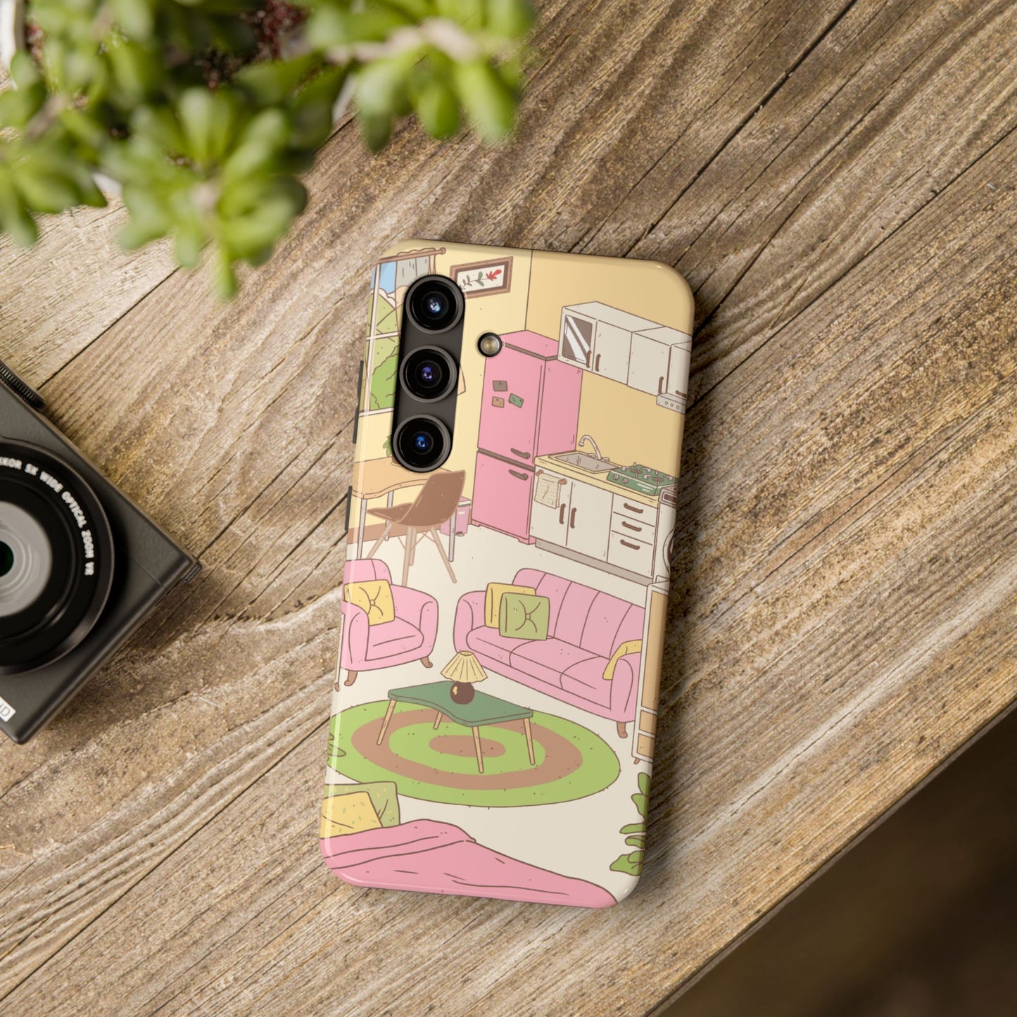 Cozy Home Vibes Tough Phone Case | Fun Living Room Design