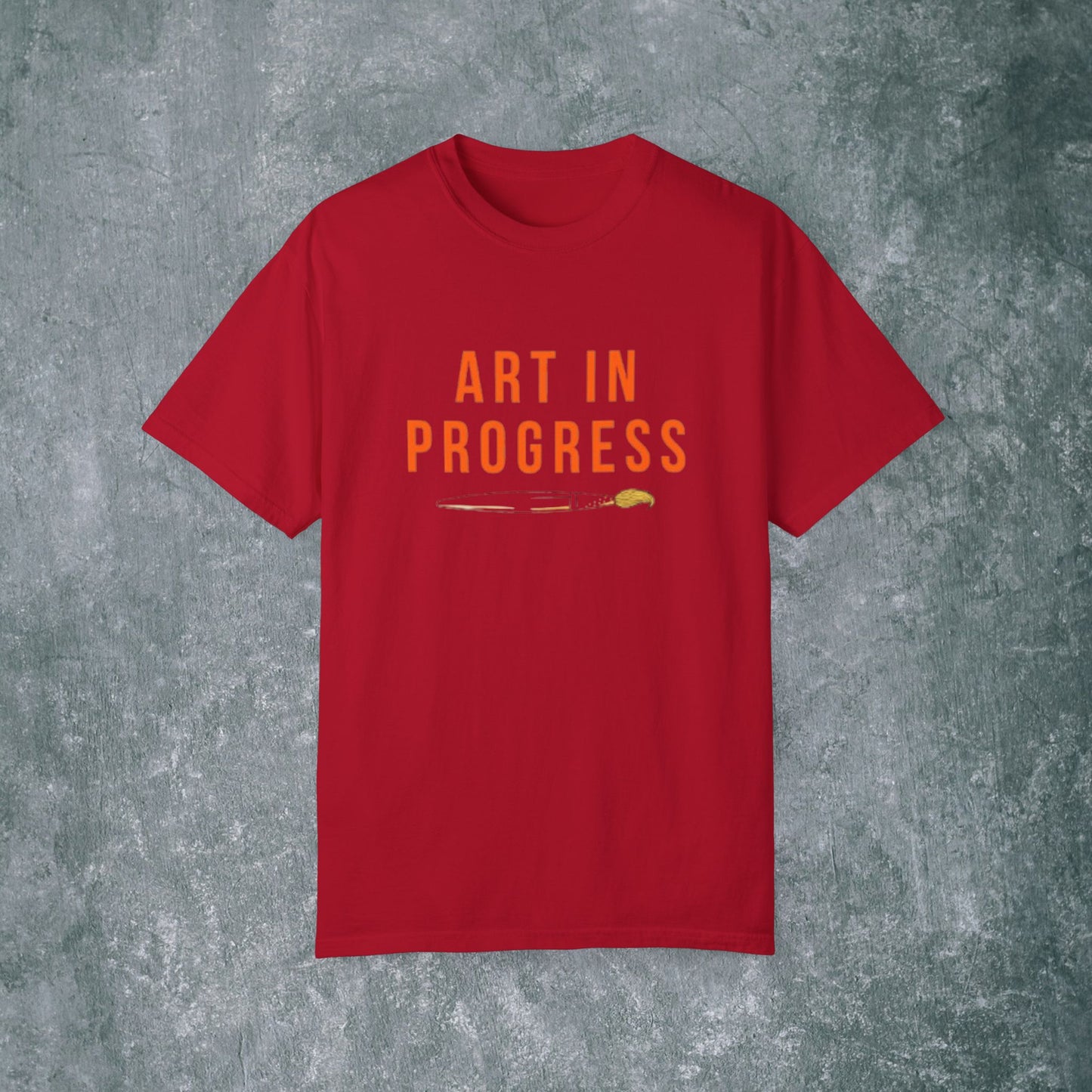 Art in Progress T-Shirt - Creative Expression Tee - With Back Print