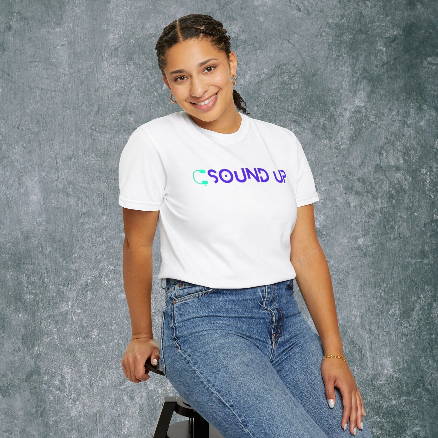 Sound Up T-Shirt for Music Lovers - With Back Print