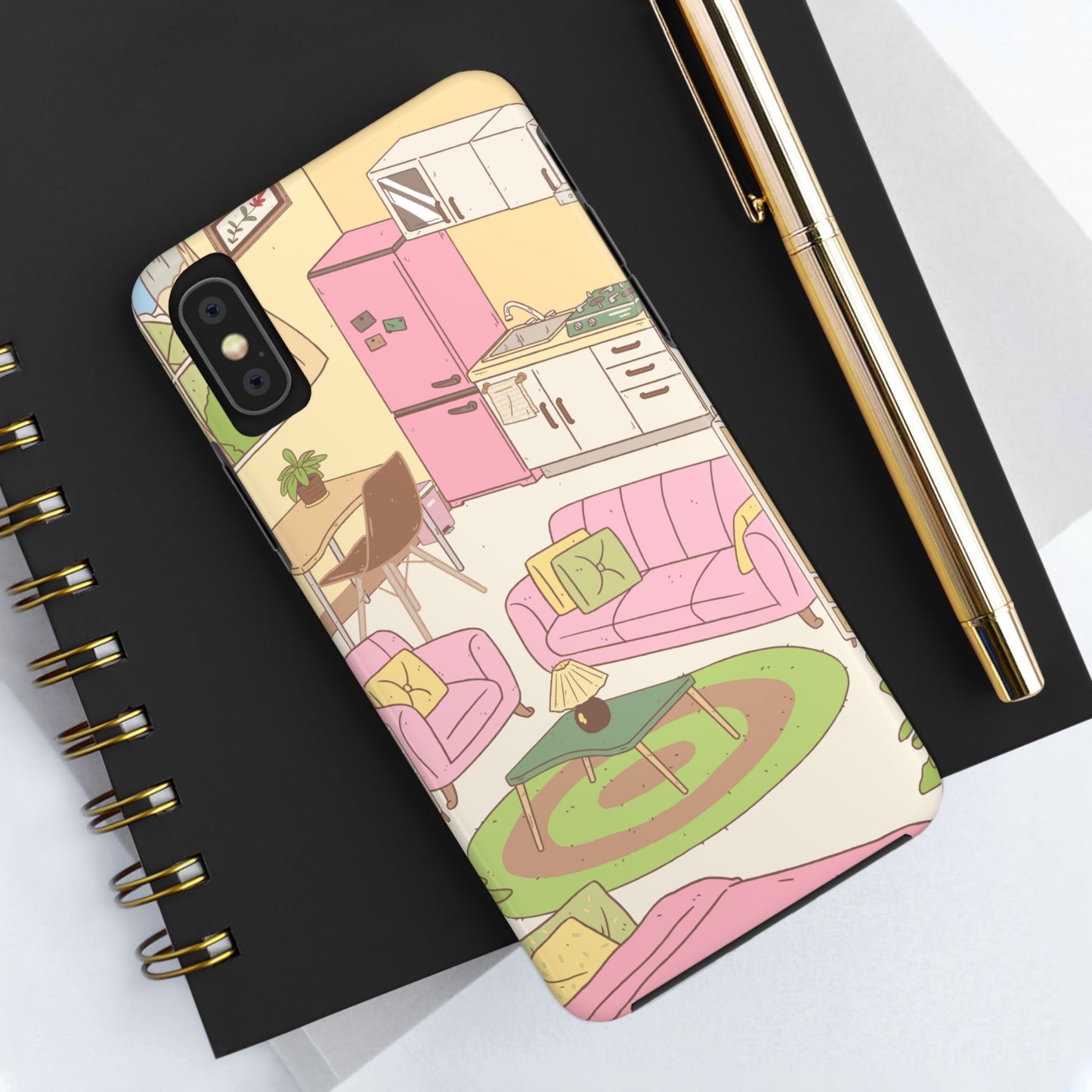 Cozy Home Vibes Tough Phone Case | Fun Living Room Design
