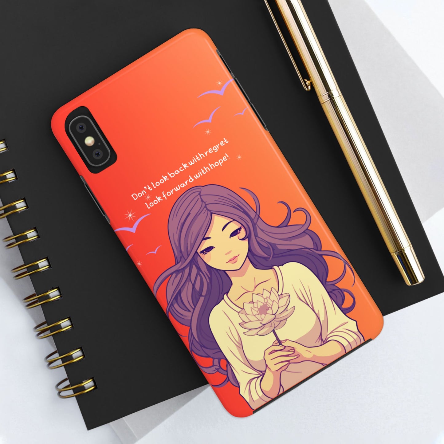 Inspirational Tough Phone Case - 'Look Forward with Hope' Design