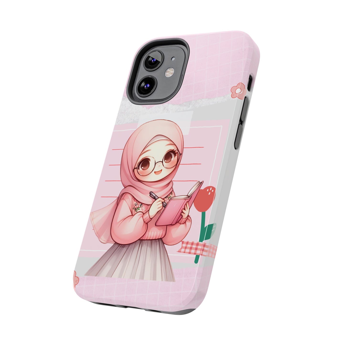 Cute Illustrated Phone Case for Girls - Stylish Tough Phone Cases with Floral Design
