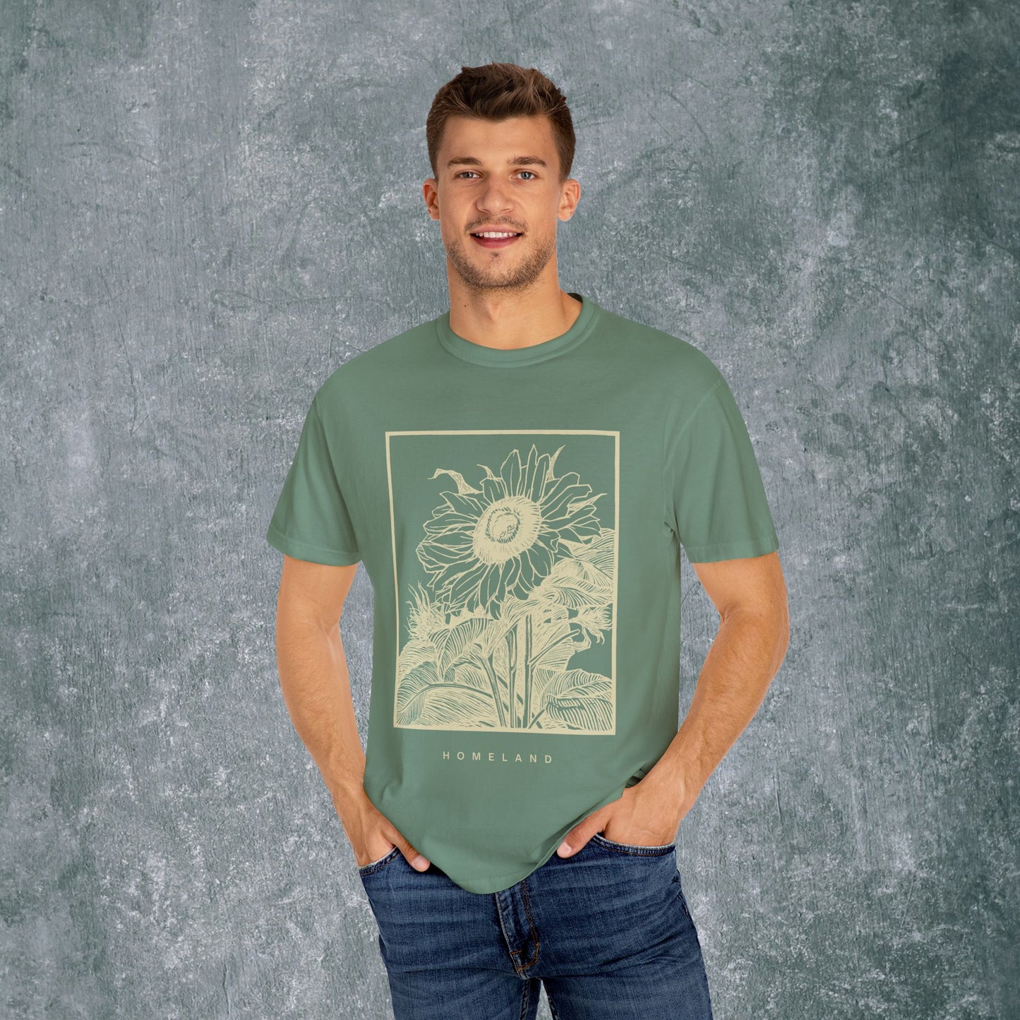 Homeland Floral Unisex Garment-Dyed T-Shirt