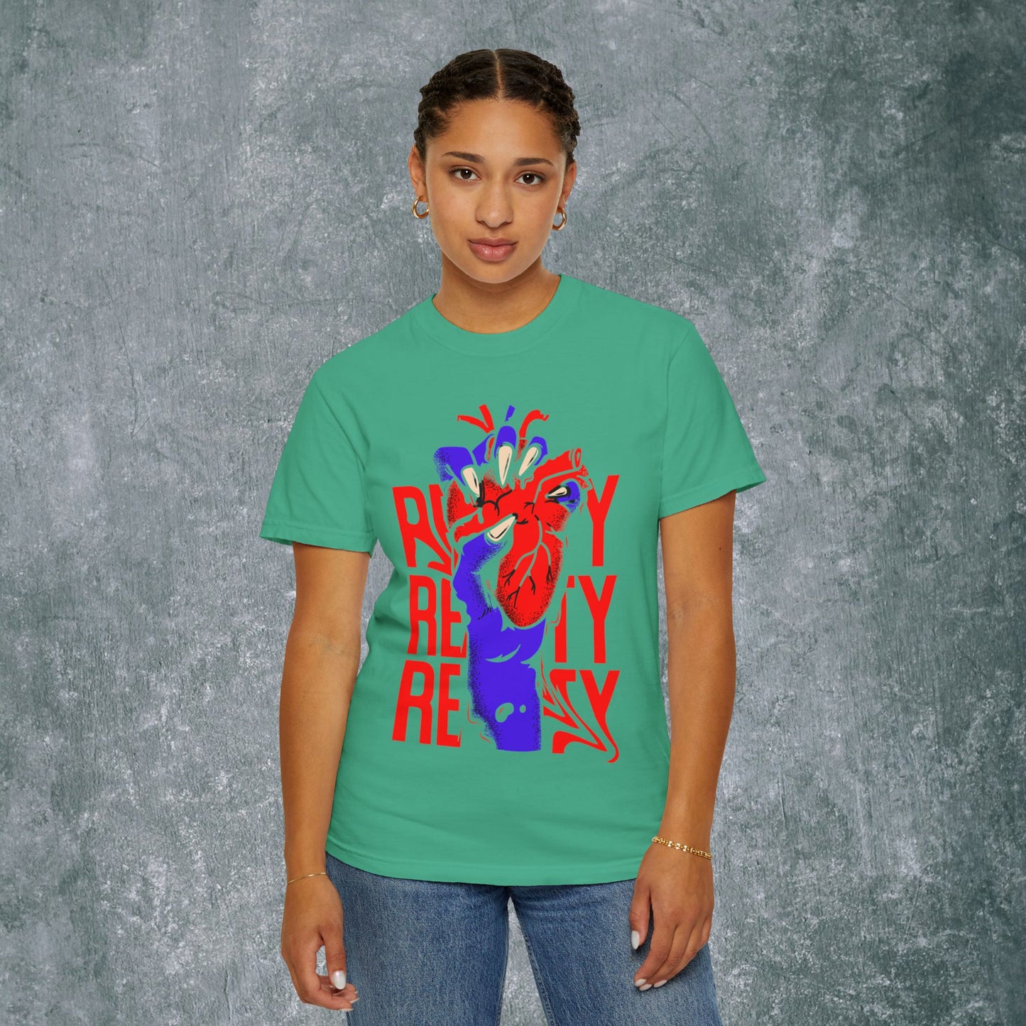 Vibrant Heart Unisex Garment-Dyed T-Shirt