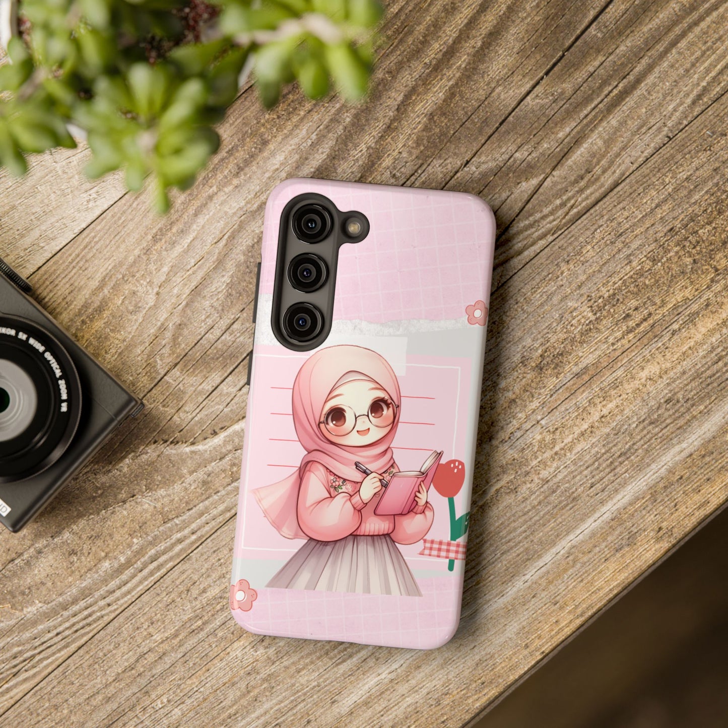 Cute Illustrated Phone Case for Girls - Stylish Tough Phone Cases with Floral Design