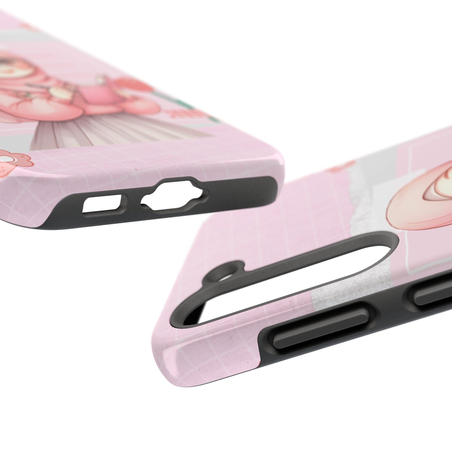 Cute Illustrated Phone Case for Girls - Stylish Tough Phone Cases with Floral Design
