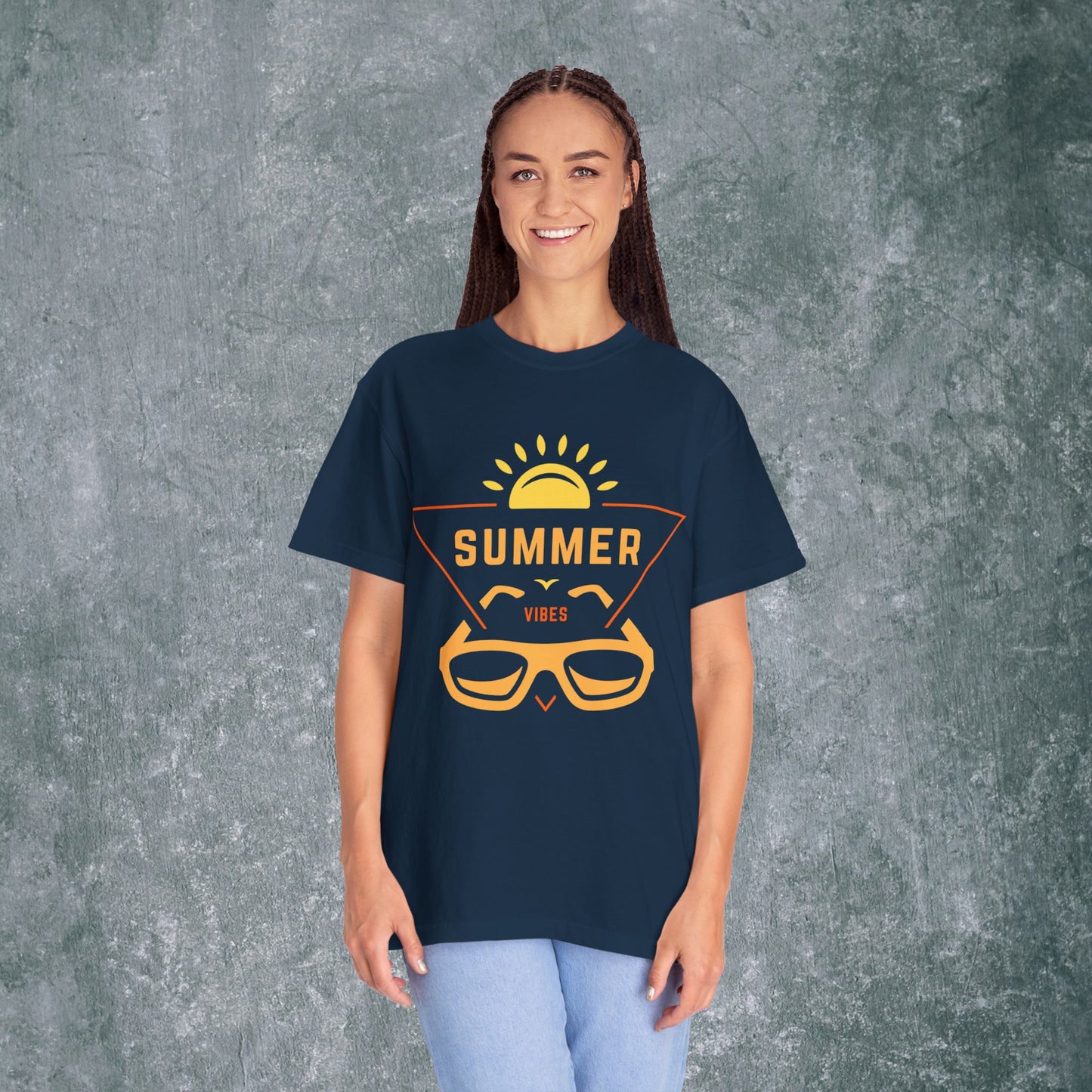Summer Vibes Unisex Garment-Dyed T-Shirt
