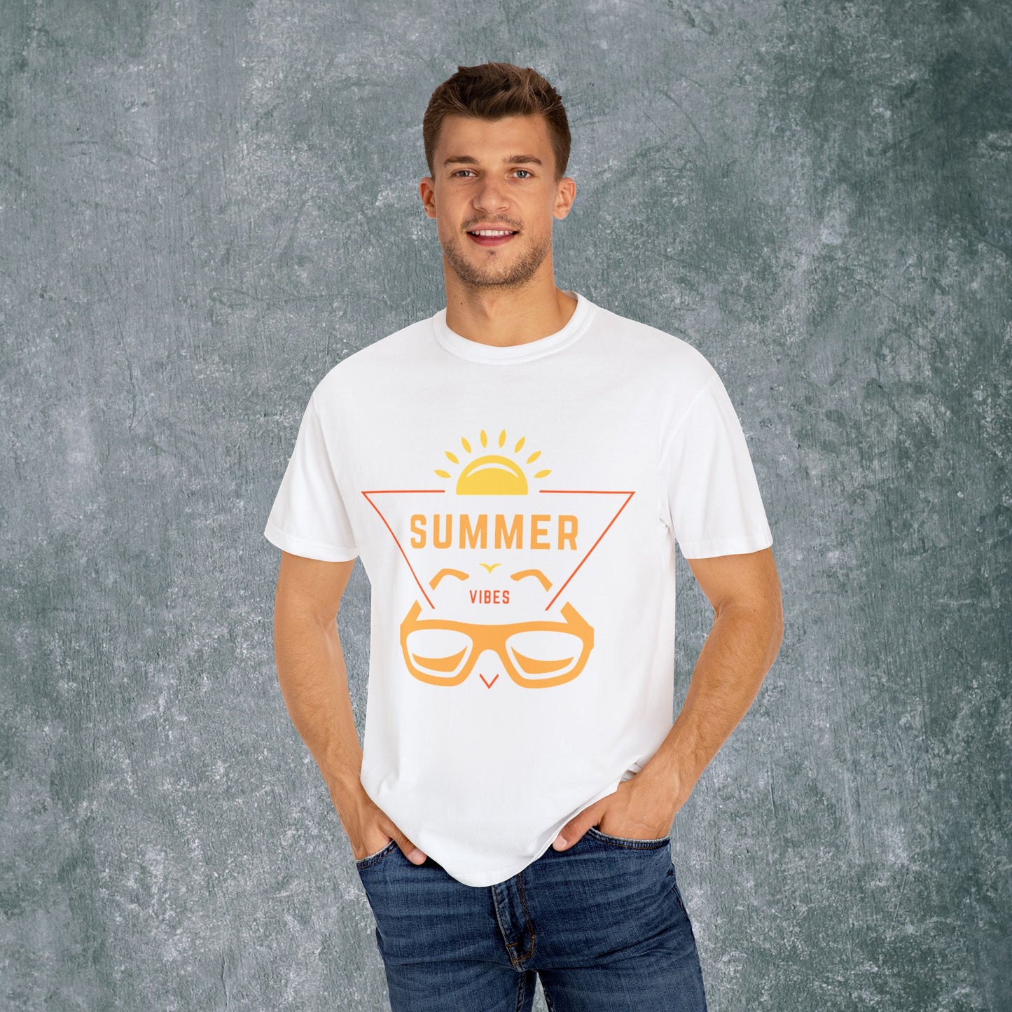 Summer Vibes Unisex Garment-Dyed T-Shirt
