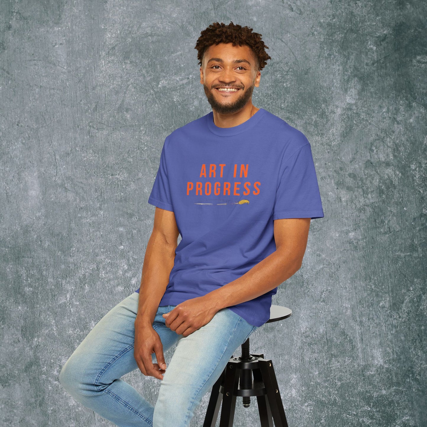 Art in Progress T-Shirt - Creative Expression Tee - With Back Print