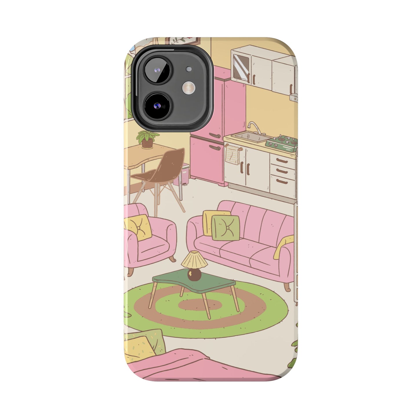 Cozy Home Vibes Tough Phone Case | Fun Living Room Design