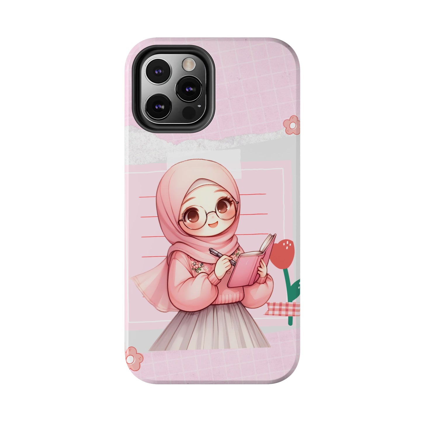 Cute Illustrated Phone Case for Girls - Stylish Tough Phone Cases with Floral Design