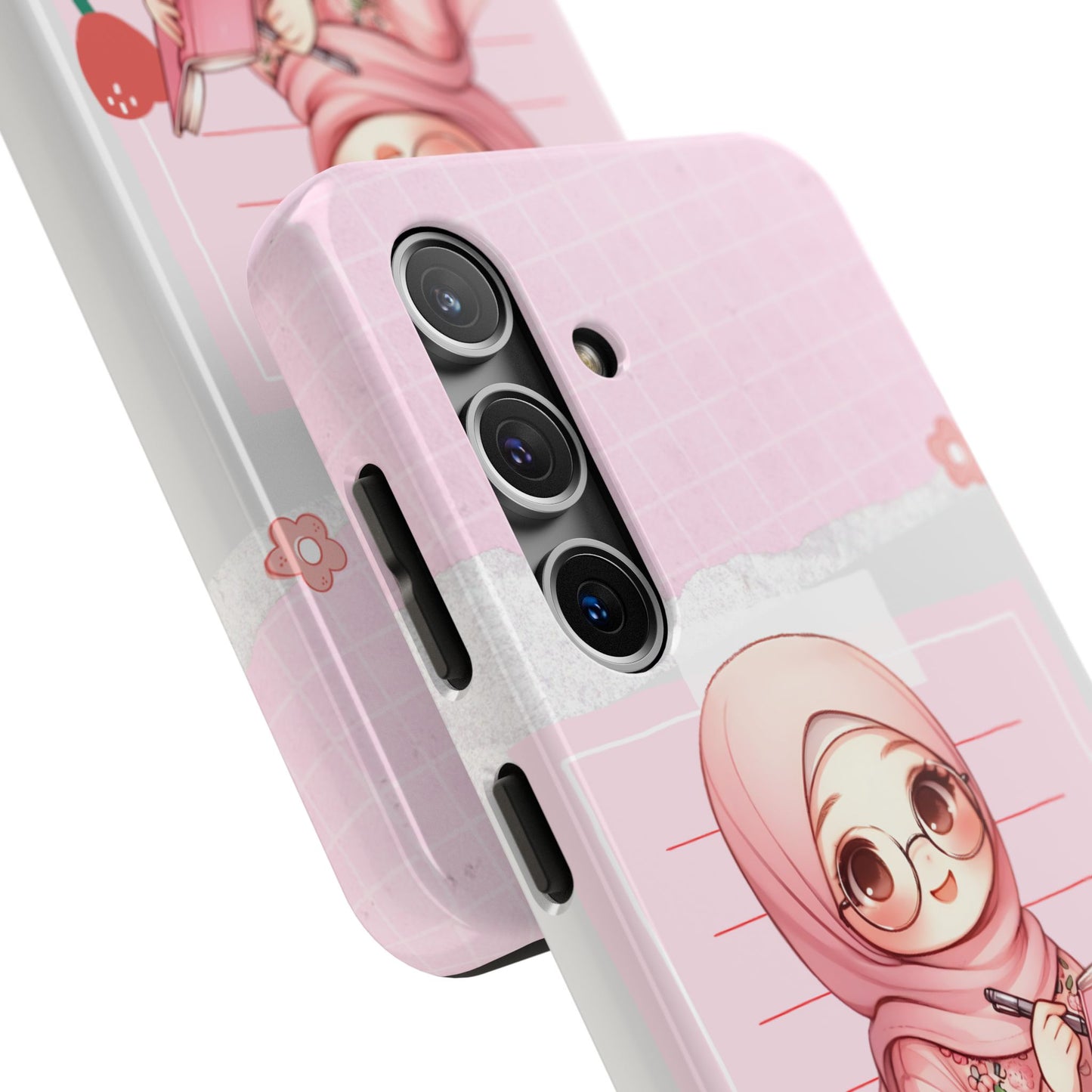 Cute Illustrated Phone Case for Girls - Stylish Tough Phone Cases with Floral Design