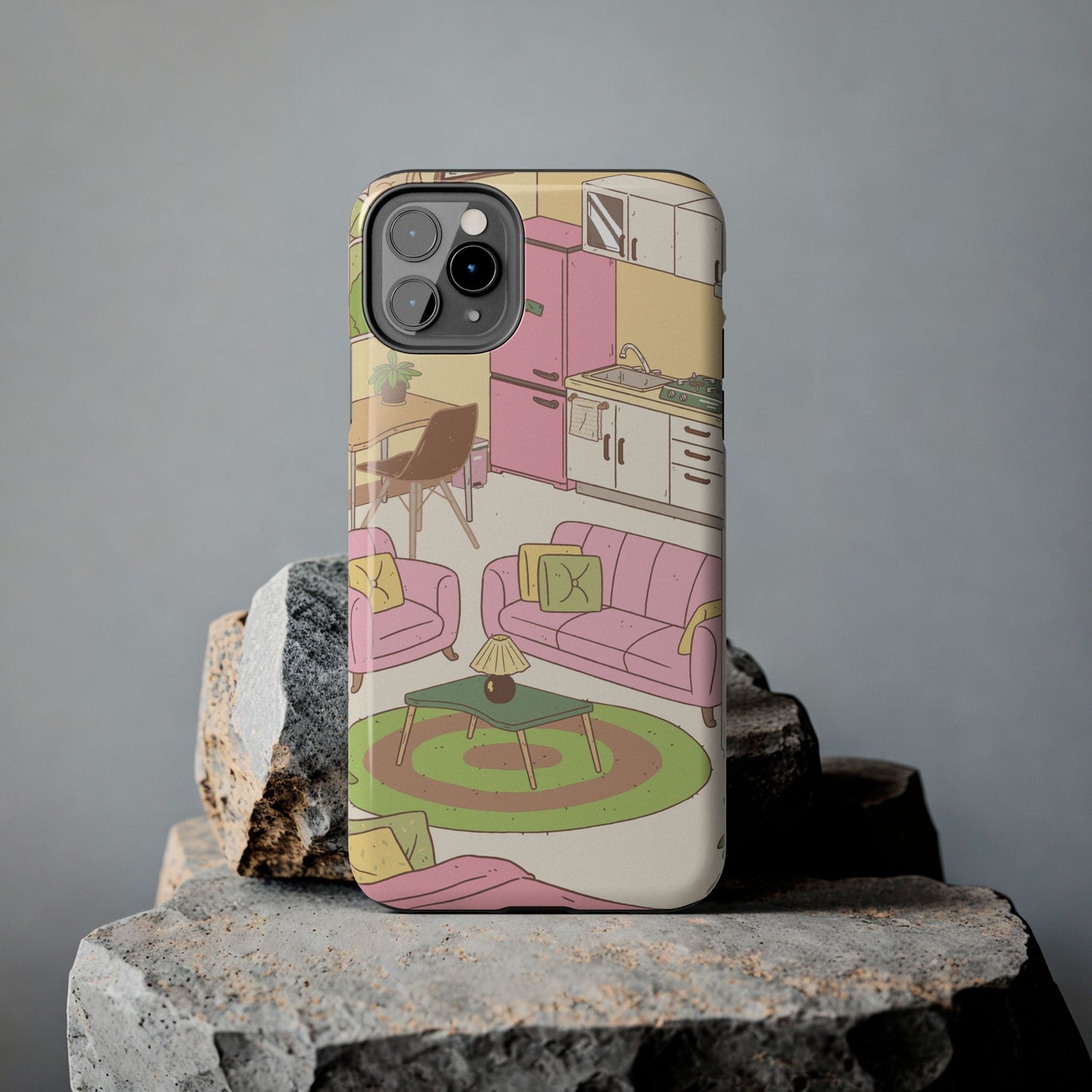 Cozy Home Vibes Tough Phone Case | Fun Living Room Design