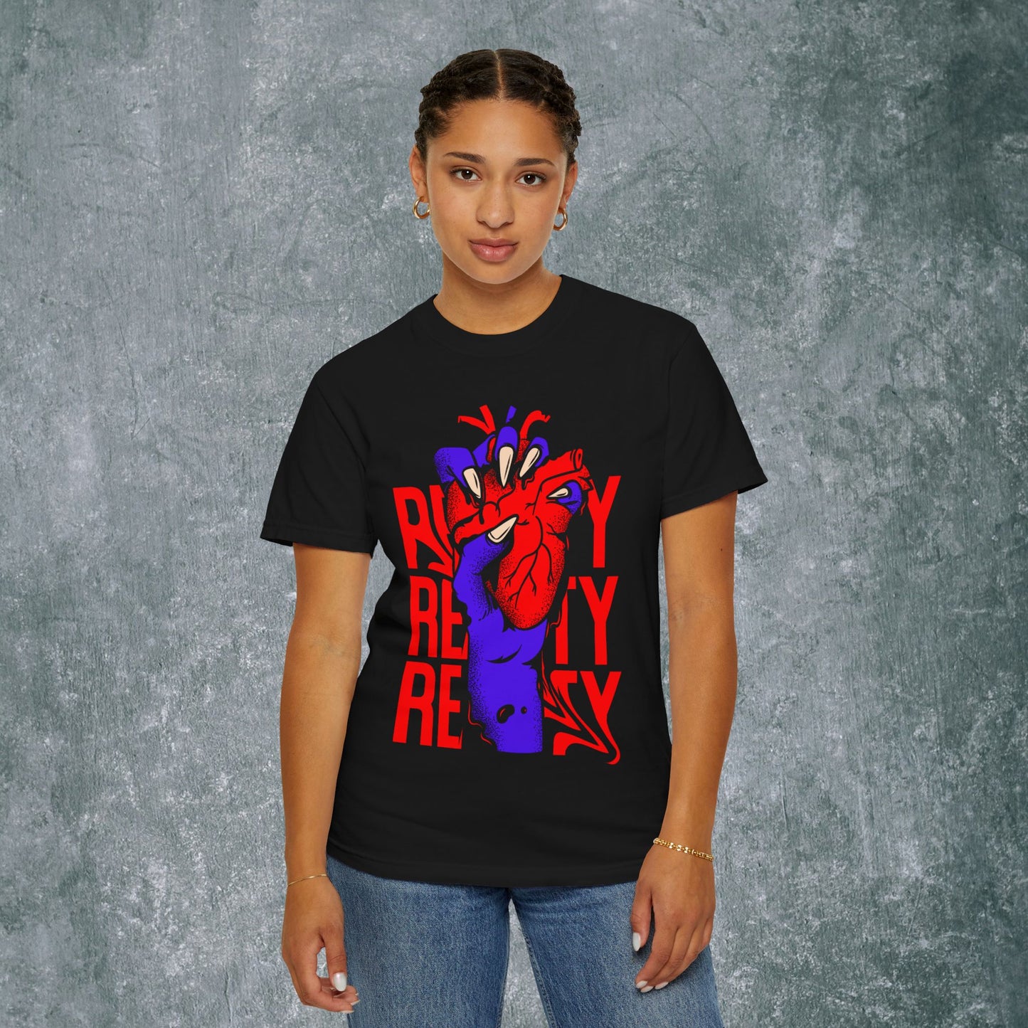 Vibrant Heart Unisex Garment-Dyed T-Shirt