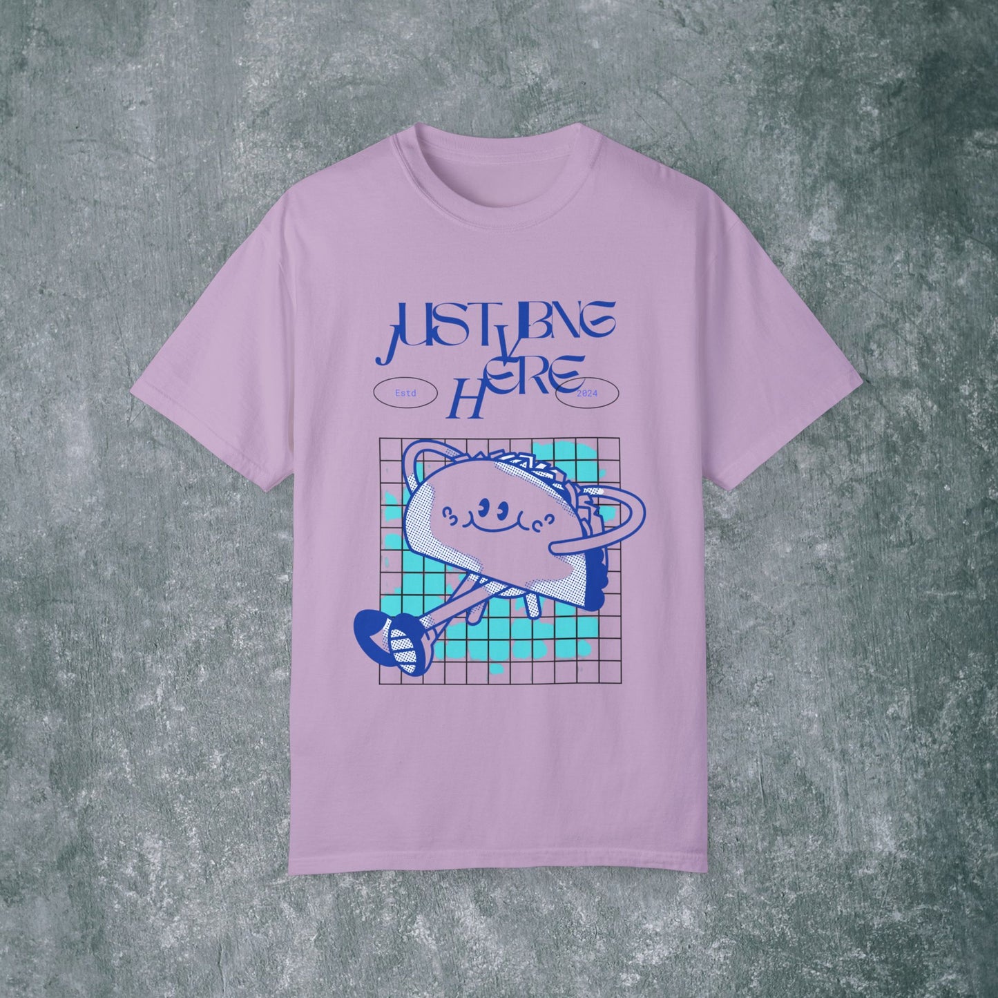 Playful Graphic Tee - 'Just Being Here' Unisex T-Shirt