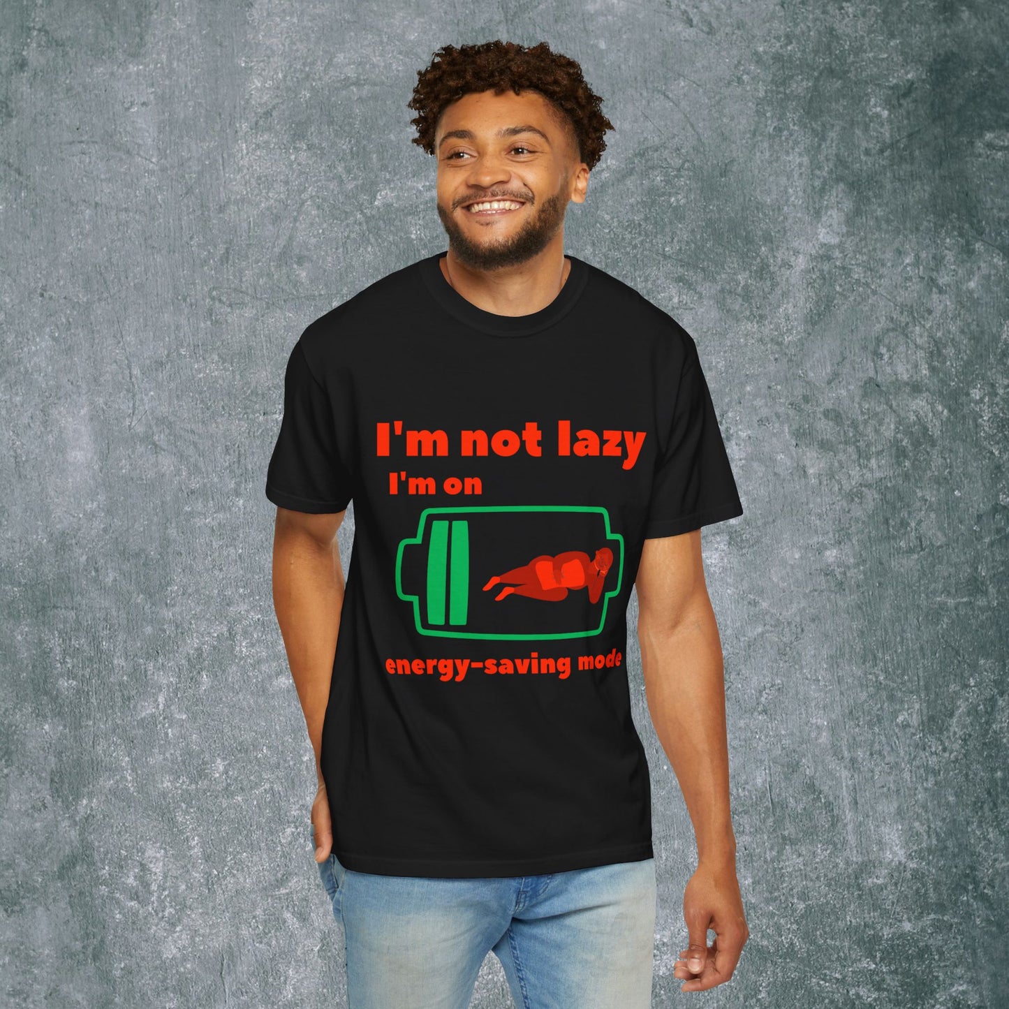 Unisex Energy-Saving Mode T-Shirt - Perfect for Lazy Days!