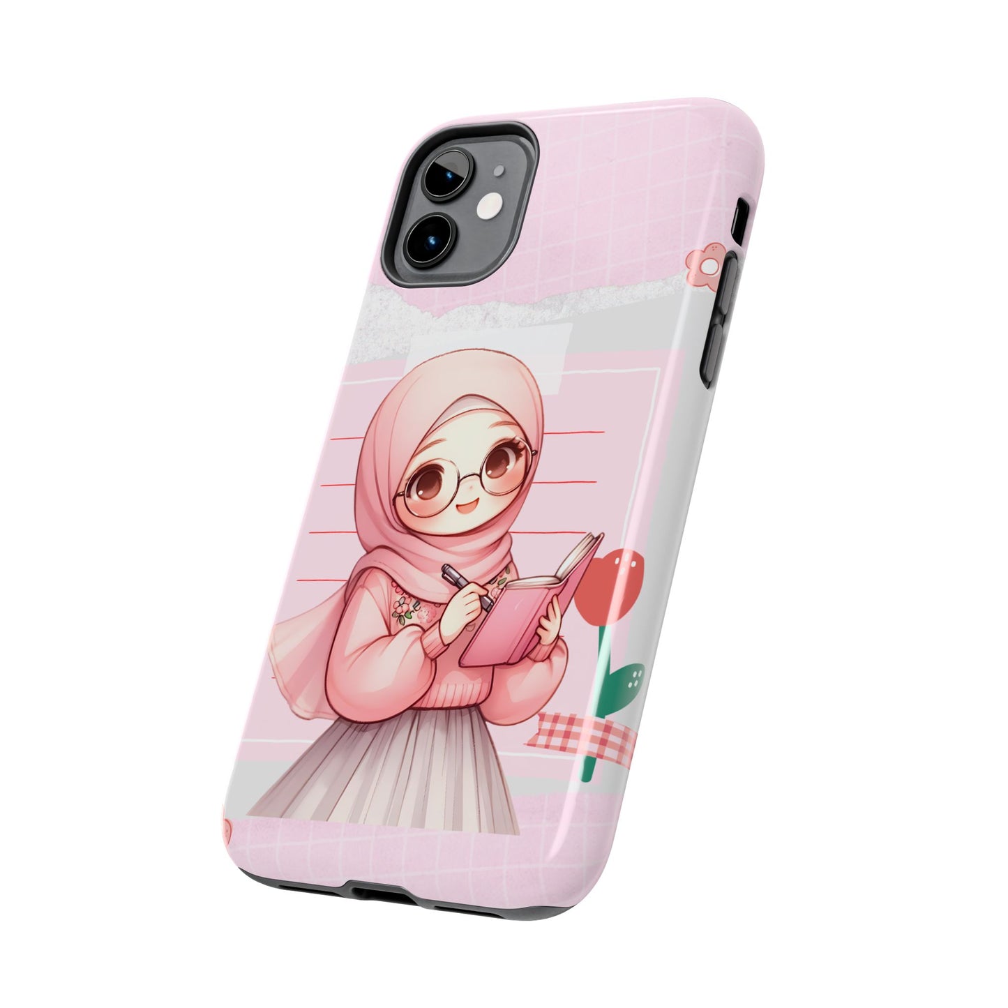 Cute Illustrated Phone Case for Girls - Stylish Tough Phone Cases with Floral Design
