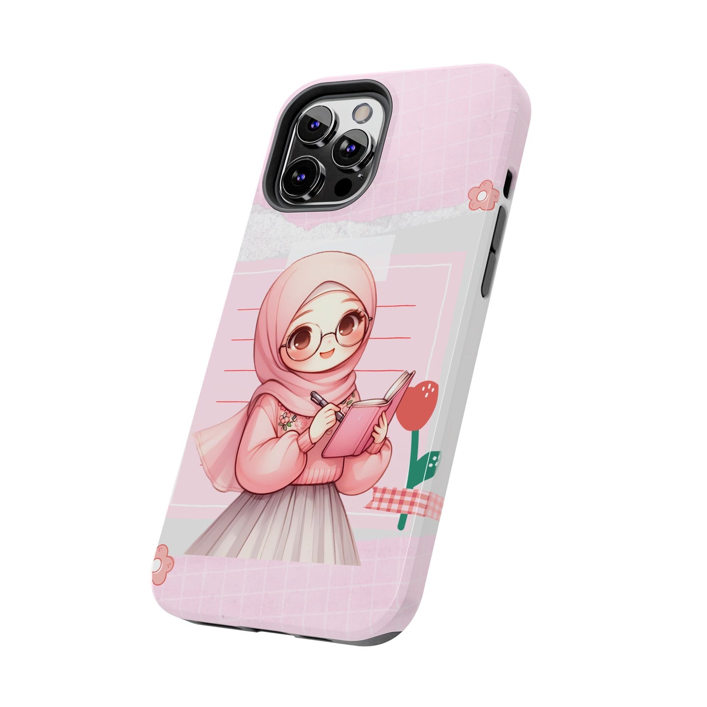Cute Illustrated Phone Case for Girls - Stylish Tough Phone Cases with Floral Design