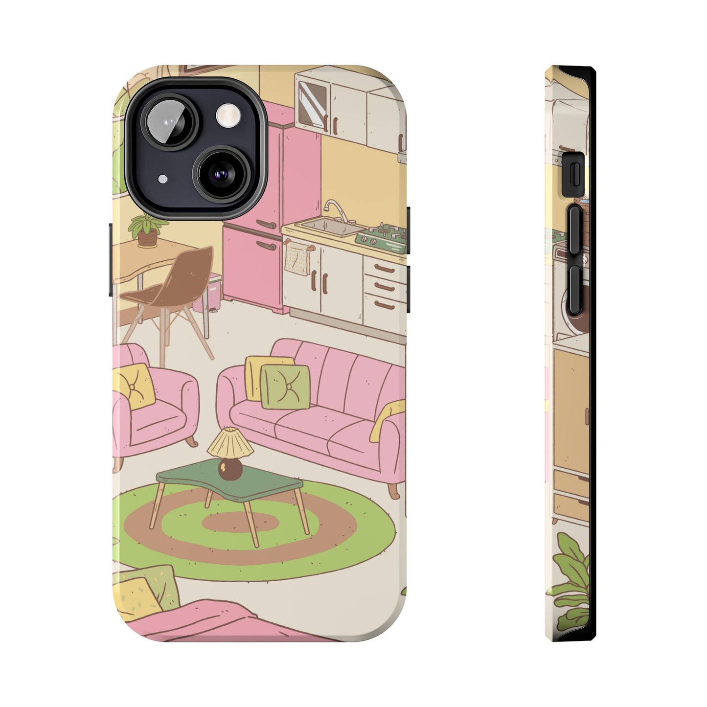 Cozy Home Vibes Tough Phone Case | Fun Living Room Design