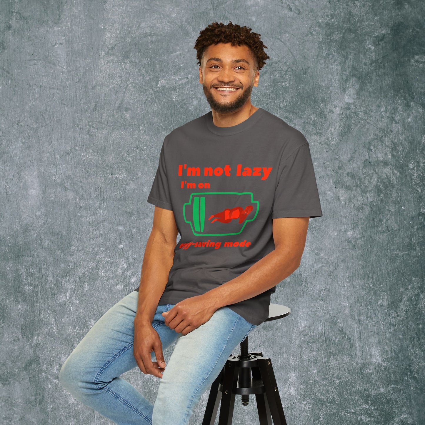Unisex Energy-Saving Mode T-Shirt - Perfect for Lazy Days!