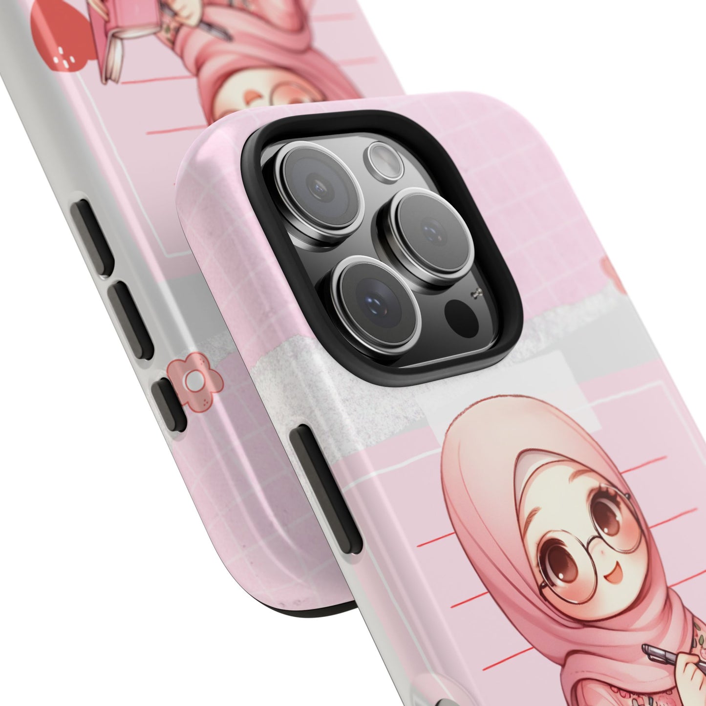 Cute Illustrated Phone Case for Girls - Stylish Tough Phone Cases with Floral Design