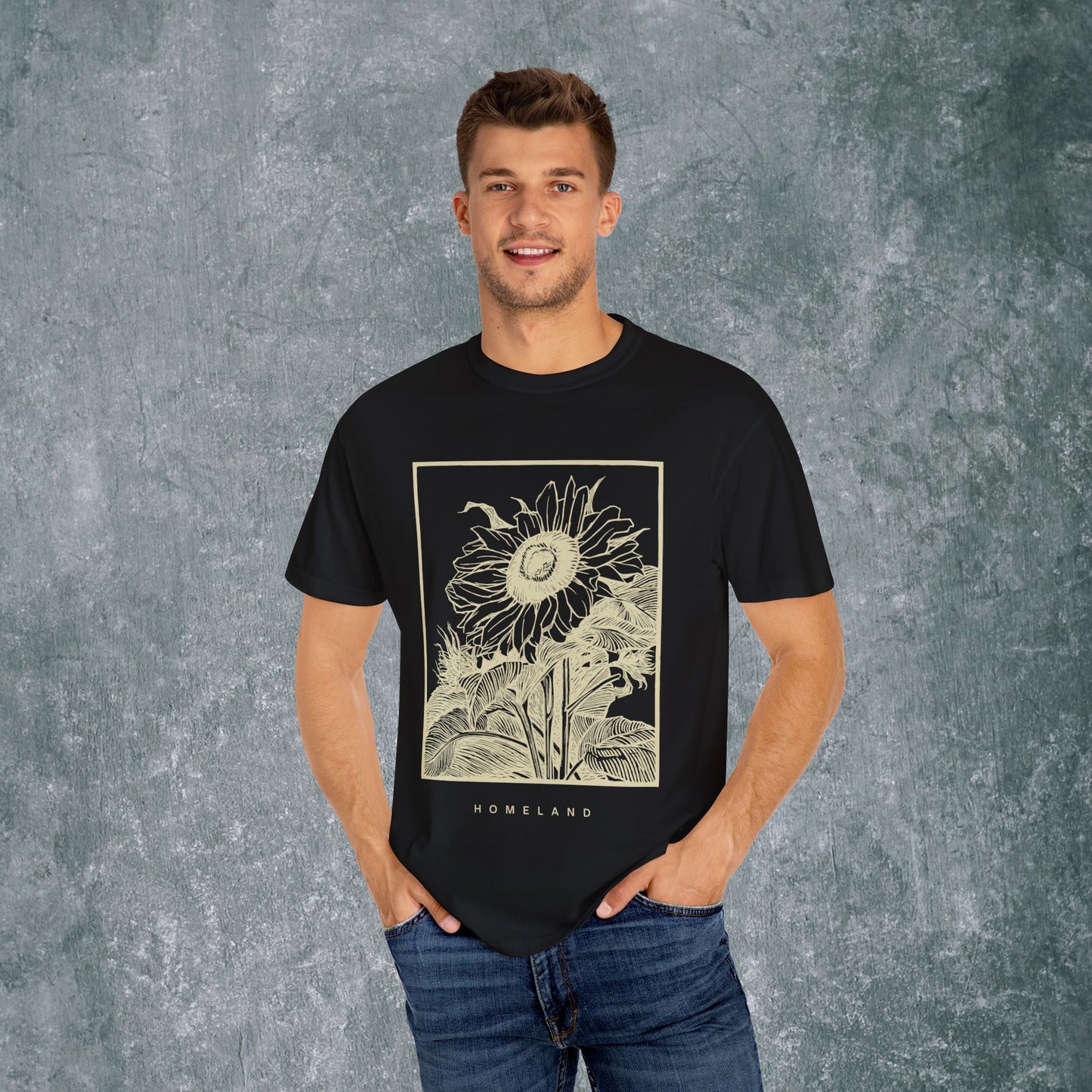 Homeland Floral Unisex Garment-Dyed T-Shirt