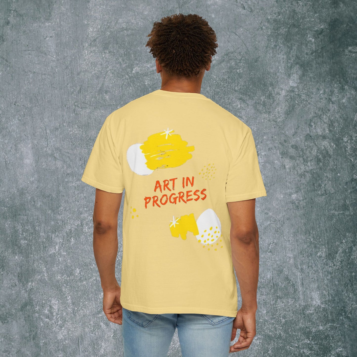 Art in Progress T-Shirt - Creative Expression Tee - With Back Print