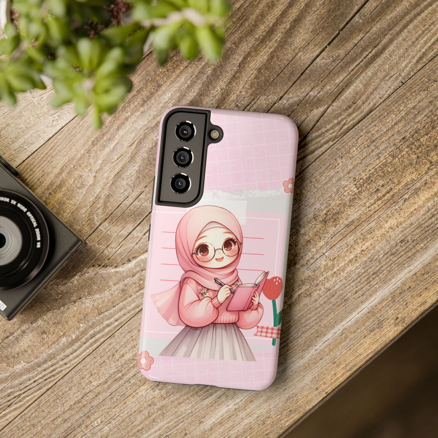 Cute Illustrated Phone Case for Girls - Stylish Tough Phone Cases with Floral Design