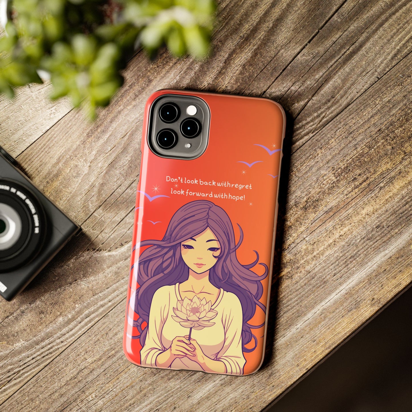 Inspirational Tough Phone Case - 'Look Forward with Hope' Design