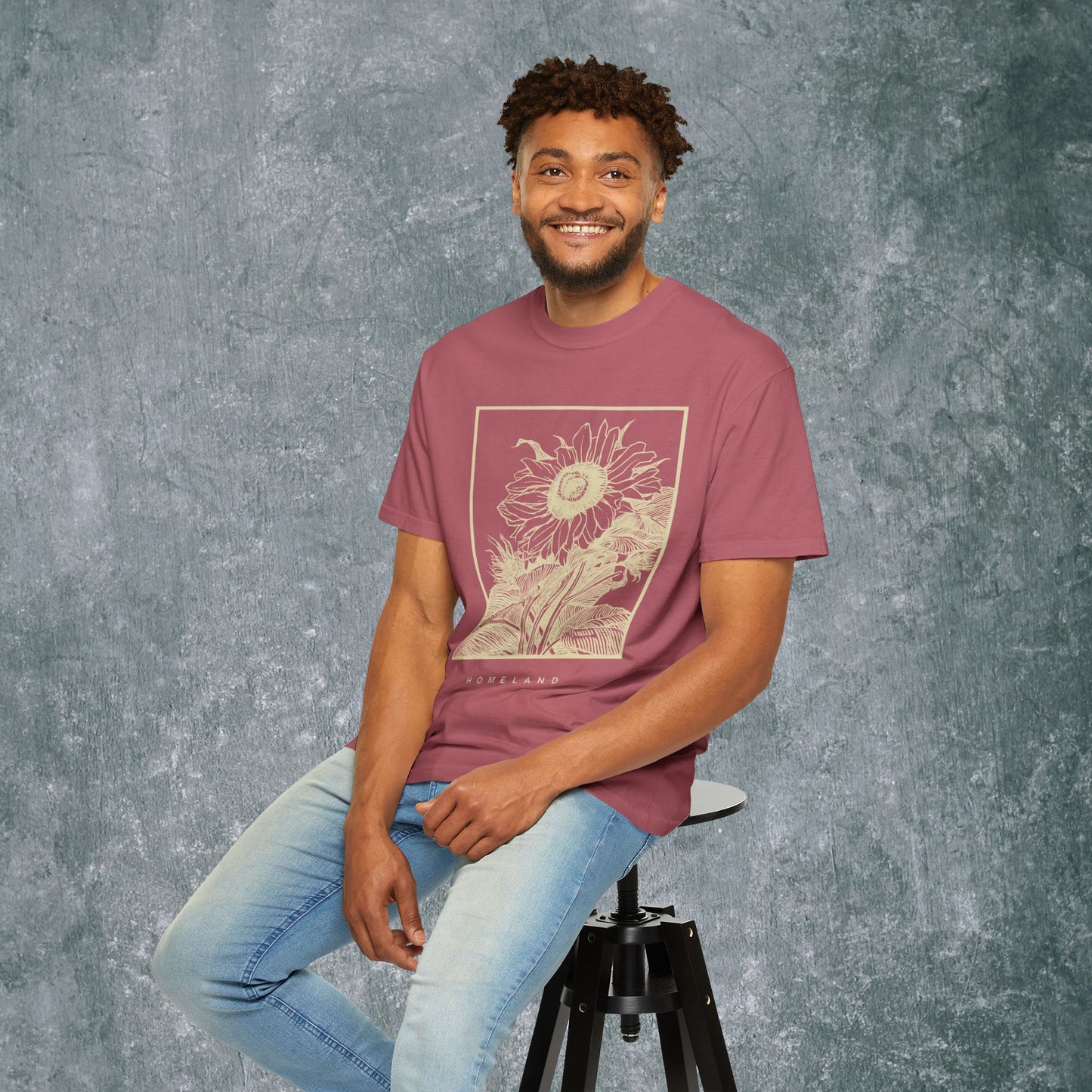 Homeland Floral Unisex Garment-Dyed T-Shirt