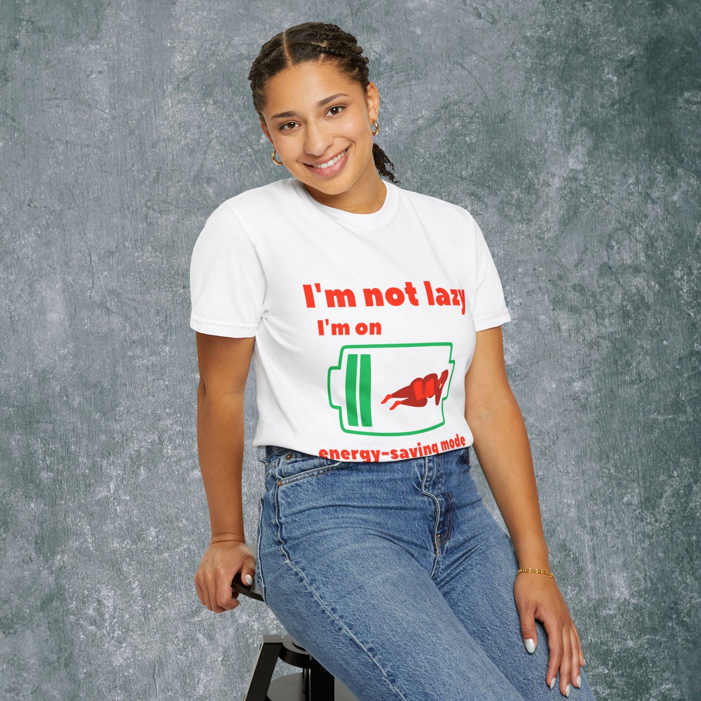 Unisex Energy-Saving Mode T-Shirt - Perfect for Lazy Days!