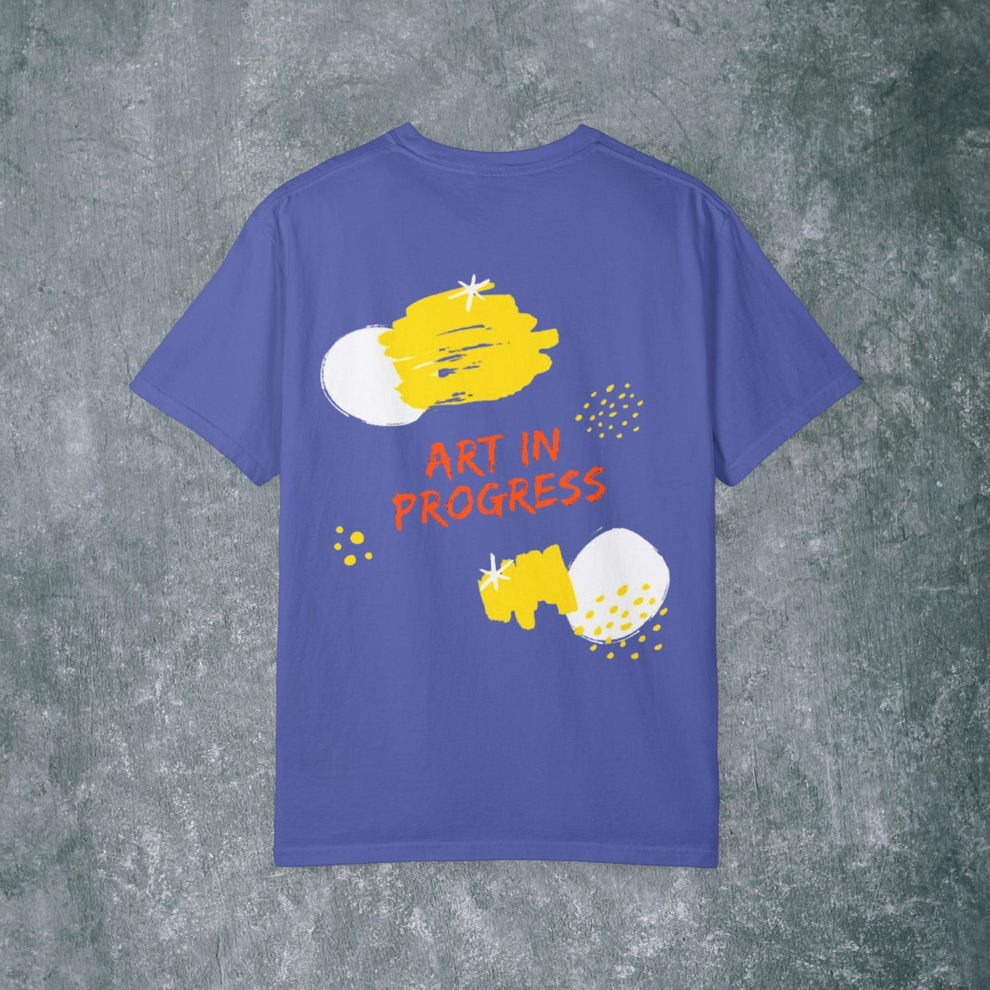Art in Progress T-Shirt - Creative Expression Tee - With Back Print