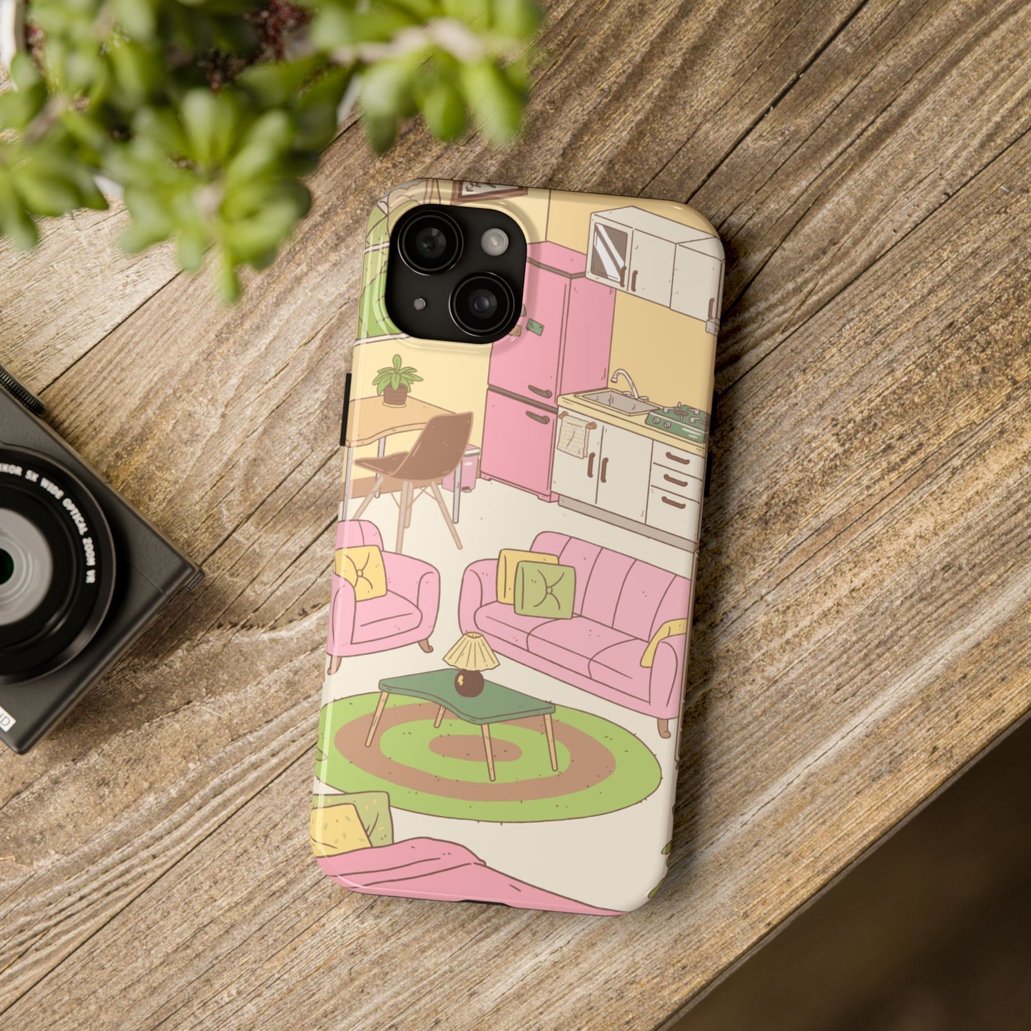 Cozy Home Vibes Tough Phone Case | Fun Living Room Design