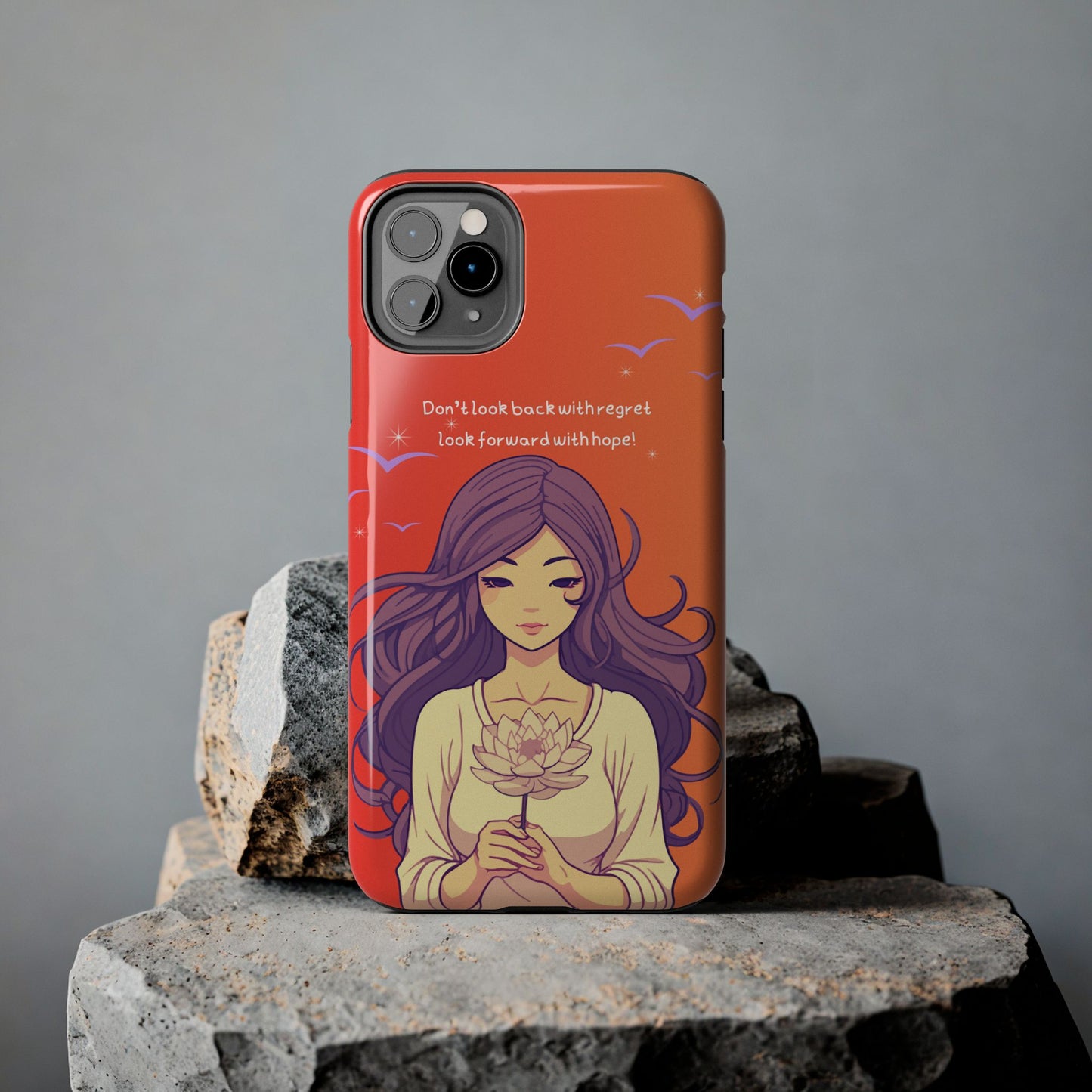 Inspirational Tough Phone Case - 'Look Forward with Hope' Design