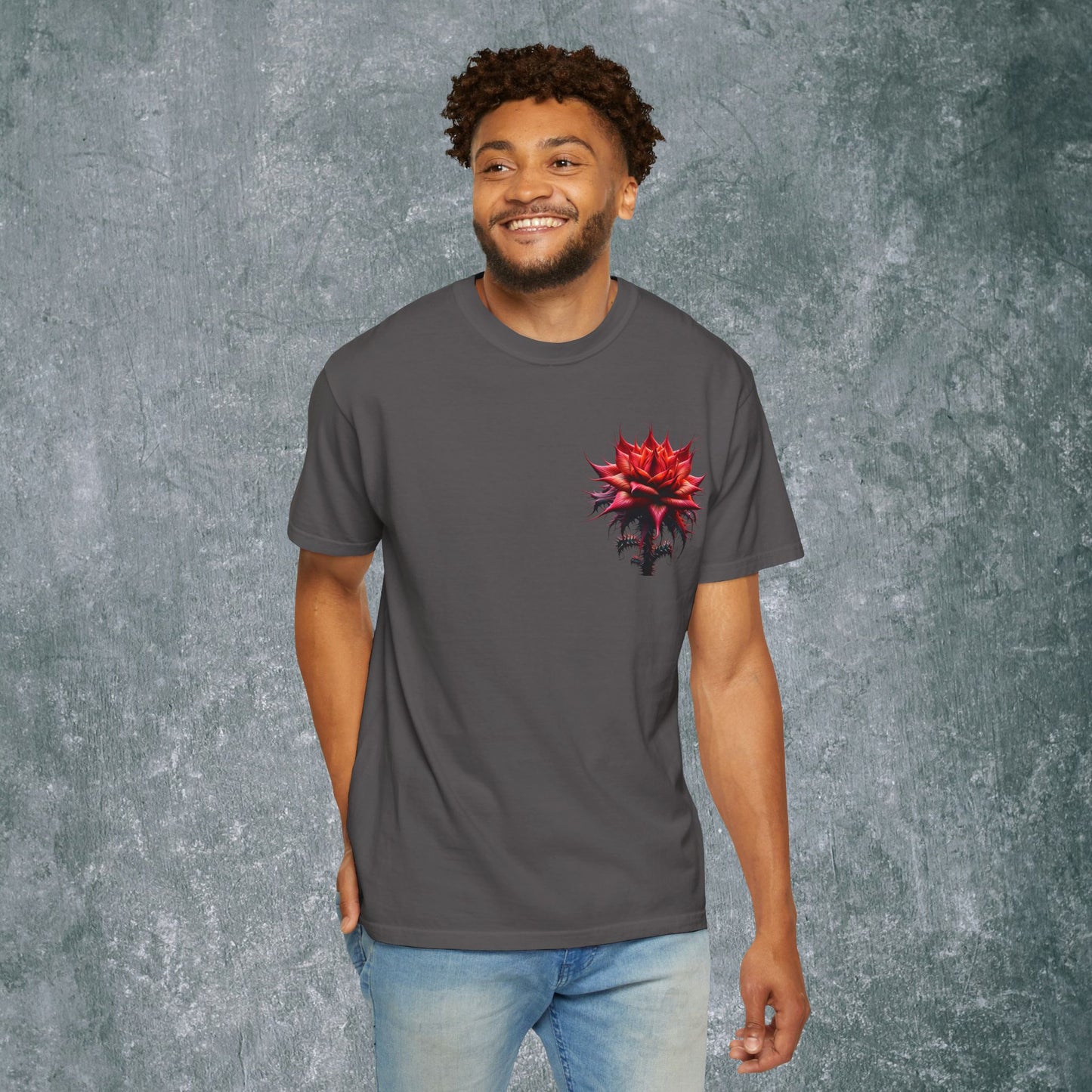Vintage Floral Hummingbird T-Shirt - With Back Print