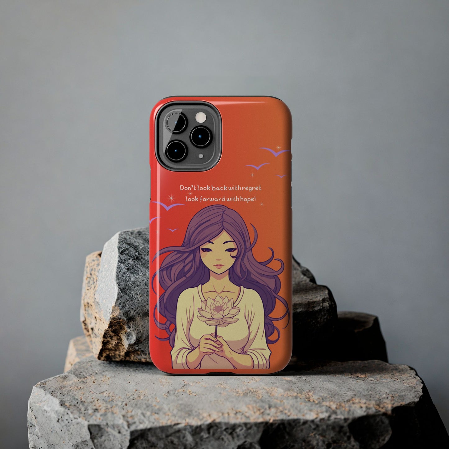 Inspirational Tough Phone Case - 'Look Forward with Hope' Design