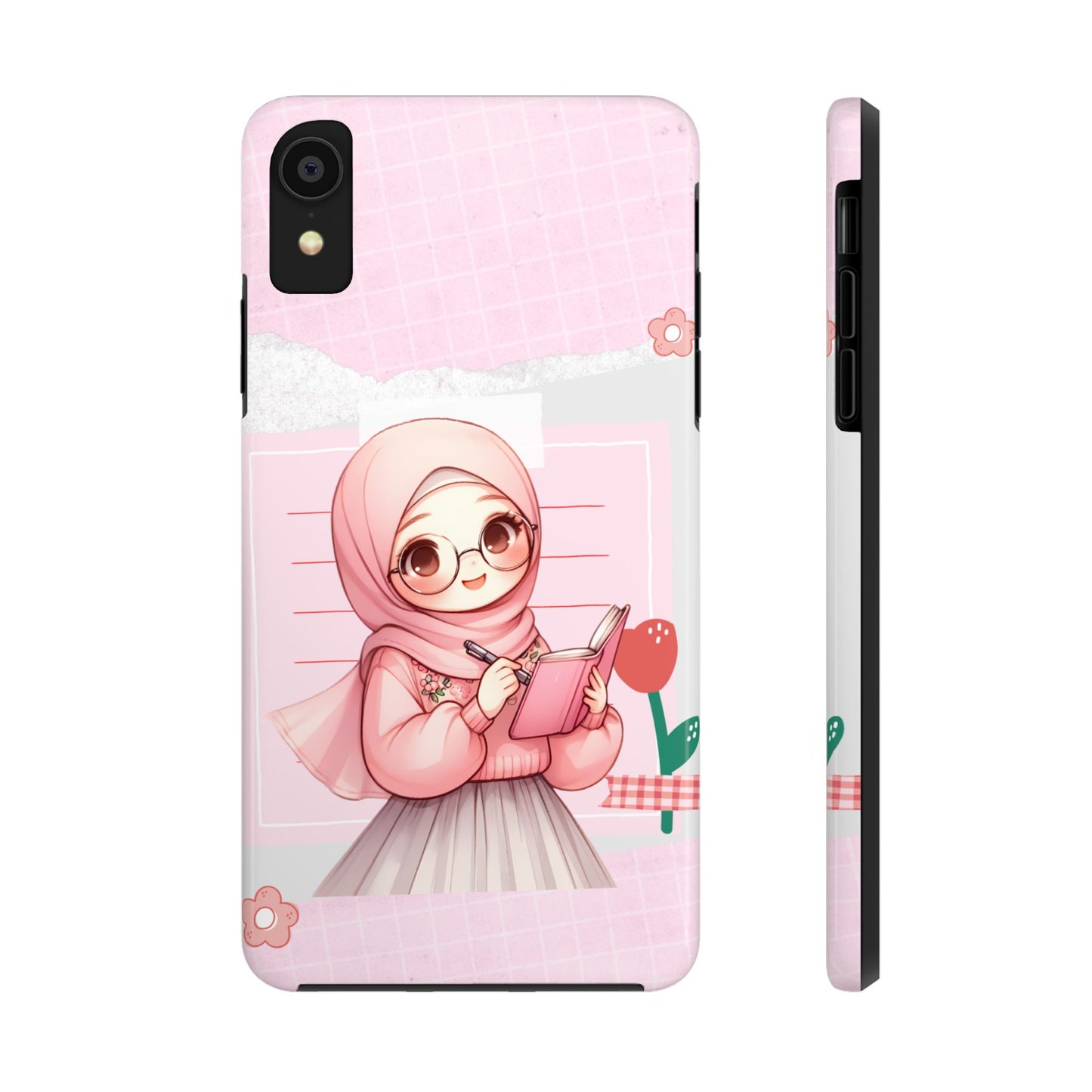 Cute Illustrated Phone Case for Girls - Stylish Tough Phone Cases with Floral Design