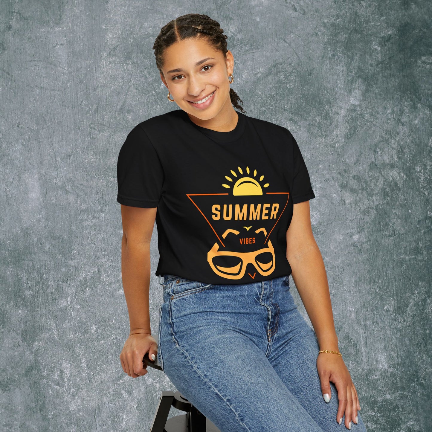 Summer Vibes Unisex Garment-Dyed T-Shirt