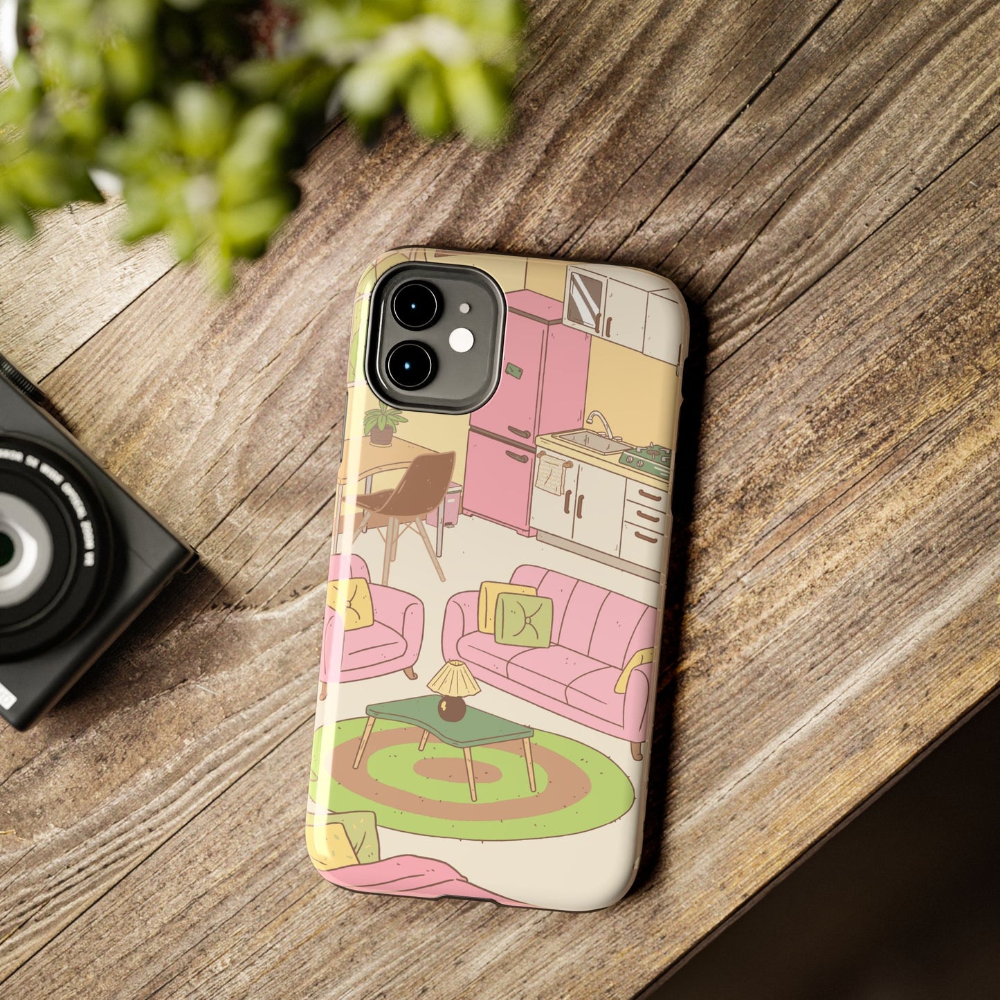 Cozy Home Vibes Tough Phone Case | Fun Living Room Design