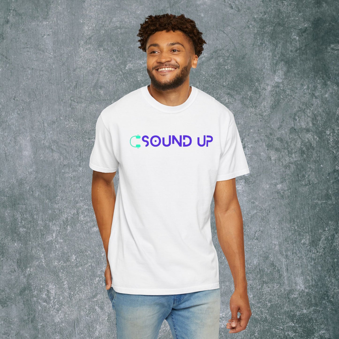 Sound Up T-Shirt for Music Lovers - With Back Print
