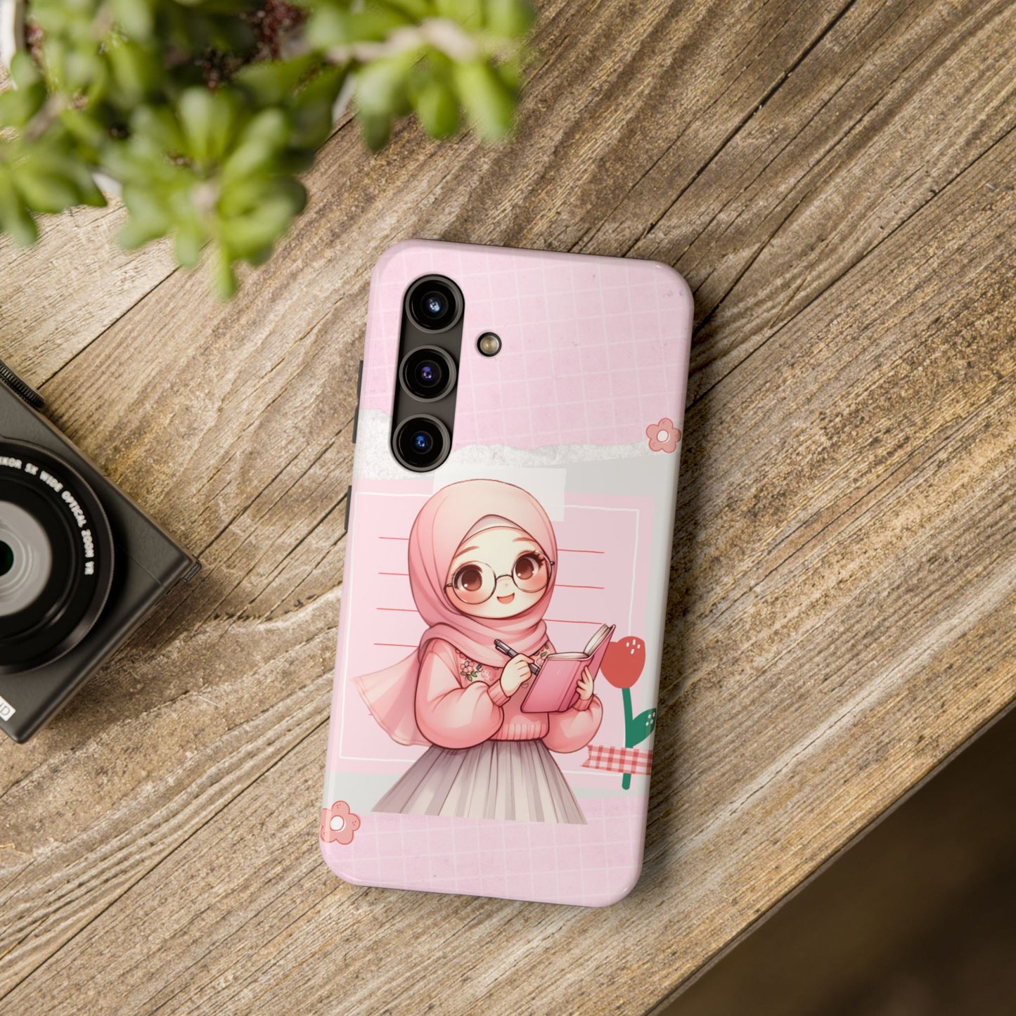 Cute Illustrated Phone Case for Girls - Stylish Tough Phone Cases with Floral Design