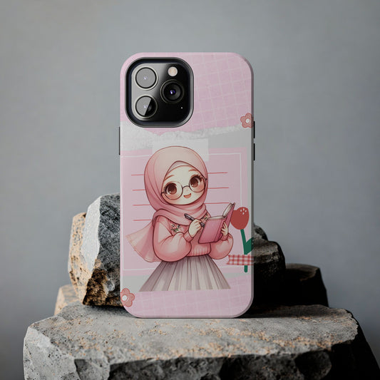 Cute Illustrated Phone Case for Girls - Stylish Tough Phone Cases with Floral Design