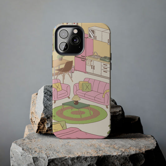 Cozy Home Vibes Tough Phone Case | Fun Living Room Design